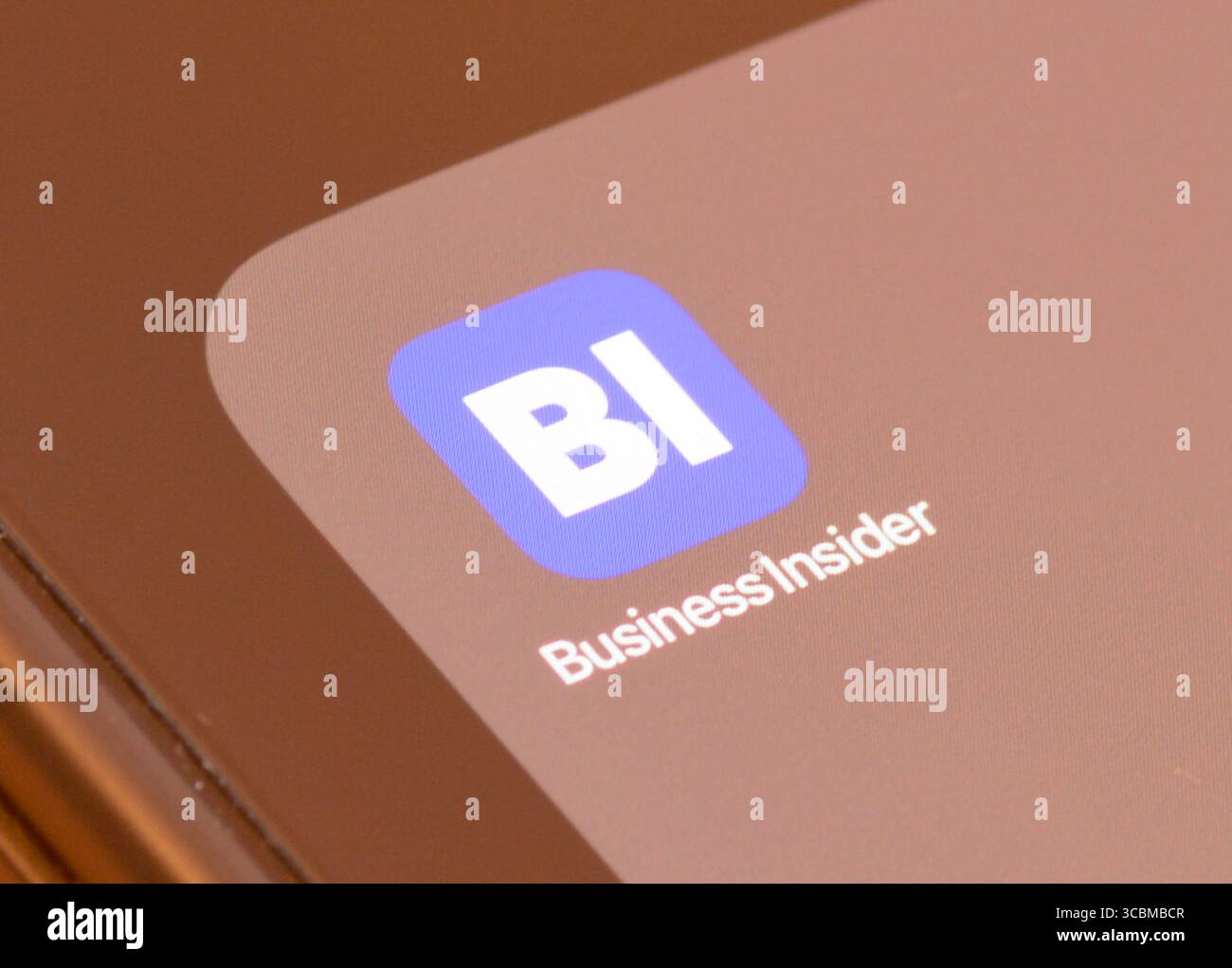 App Business Insider sullo schermo di uno smartphone Foto Stock
