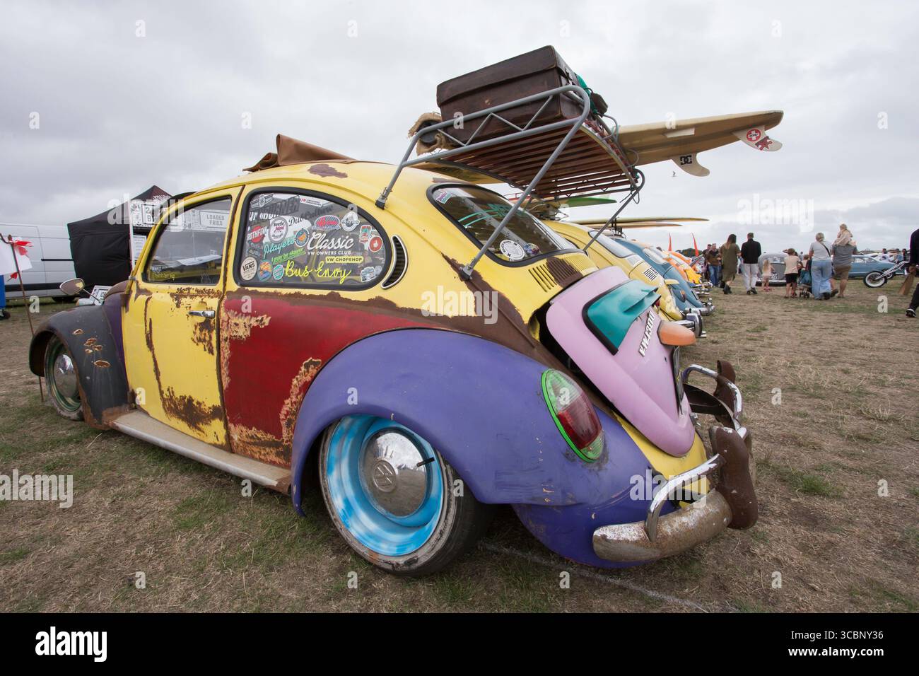 VW Beetle Classic car a Portsmouth Southsea Regno Unito Foto Stock