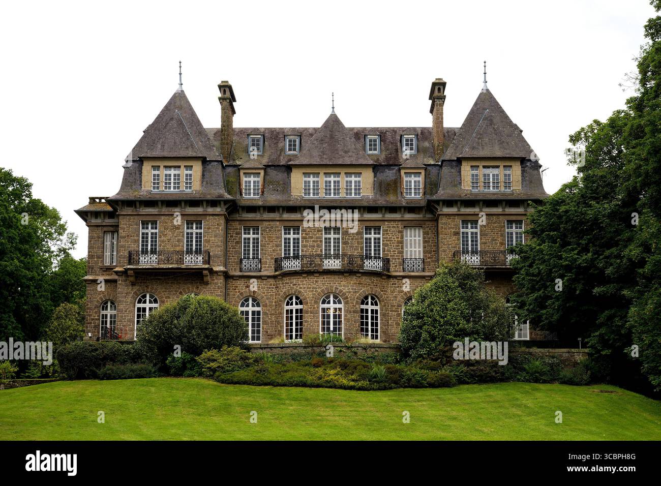Castello di Sassoon nel Parc de Port Breton, Francia, Bretagna, Dinard Foto Stock