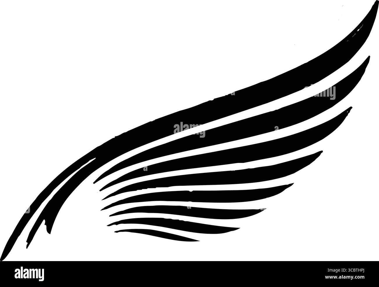 Il logo presenta un design stilizzato del modello Wing questo è un modello elegante e accattivante il logo presenta un modello Wing stilizzato adatto a tutte le aziende Illustrazione Vettoriale