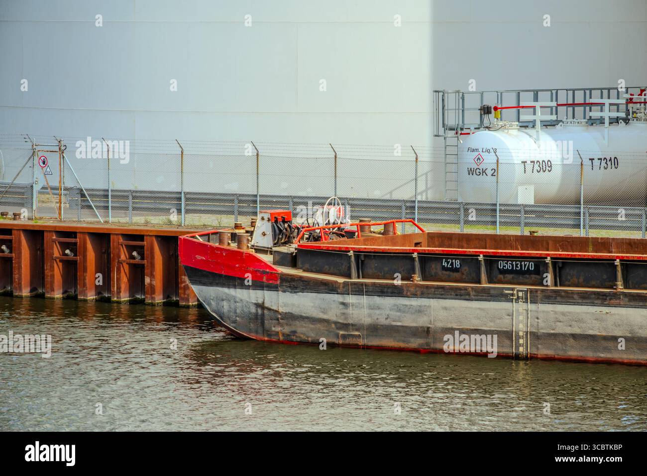 Industrie Hafen Saatwinkler Damm Berlino - Germania Foto Stock