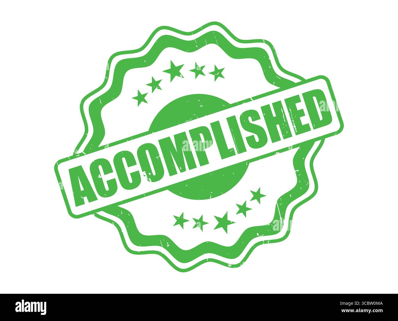 Una perfetta guarnizione in gomma verde con bordo decorativo Illustrazione Vettoriale