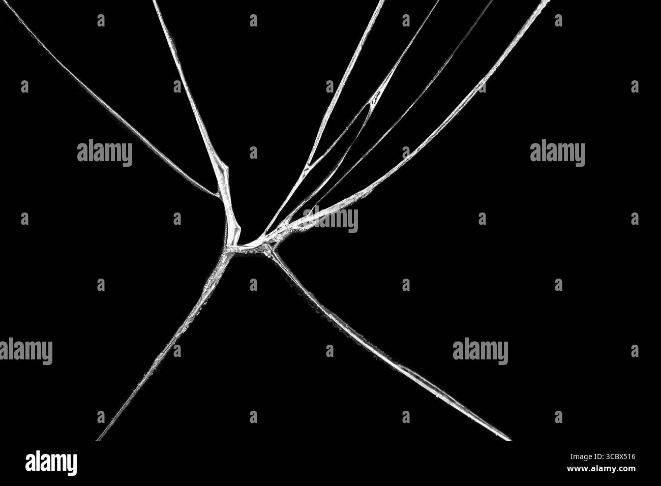 Sfondo astratto in vetro nero rotto. Sfondo nero del display del telefono con schermo a sfioramento incrinato. Texture per il tuo progetto Foto Stock