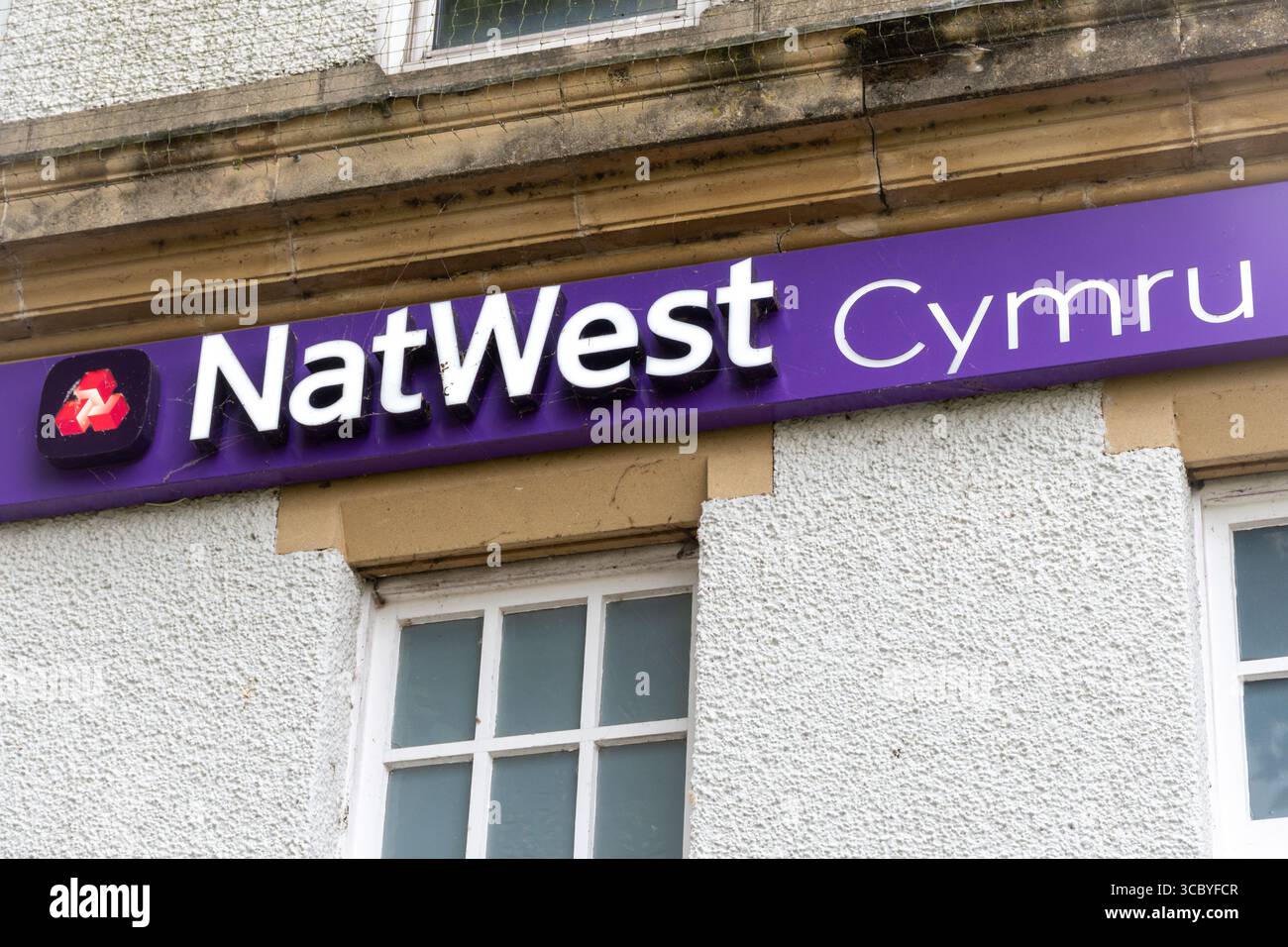 Filiale di NatWest a Caerphilly (Caerffili), Galles (Cymru), Regno Unito Foto Stock