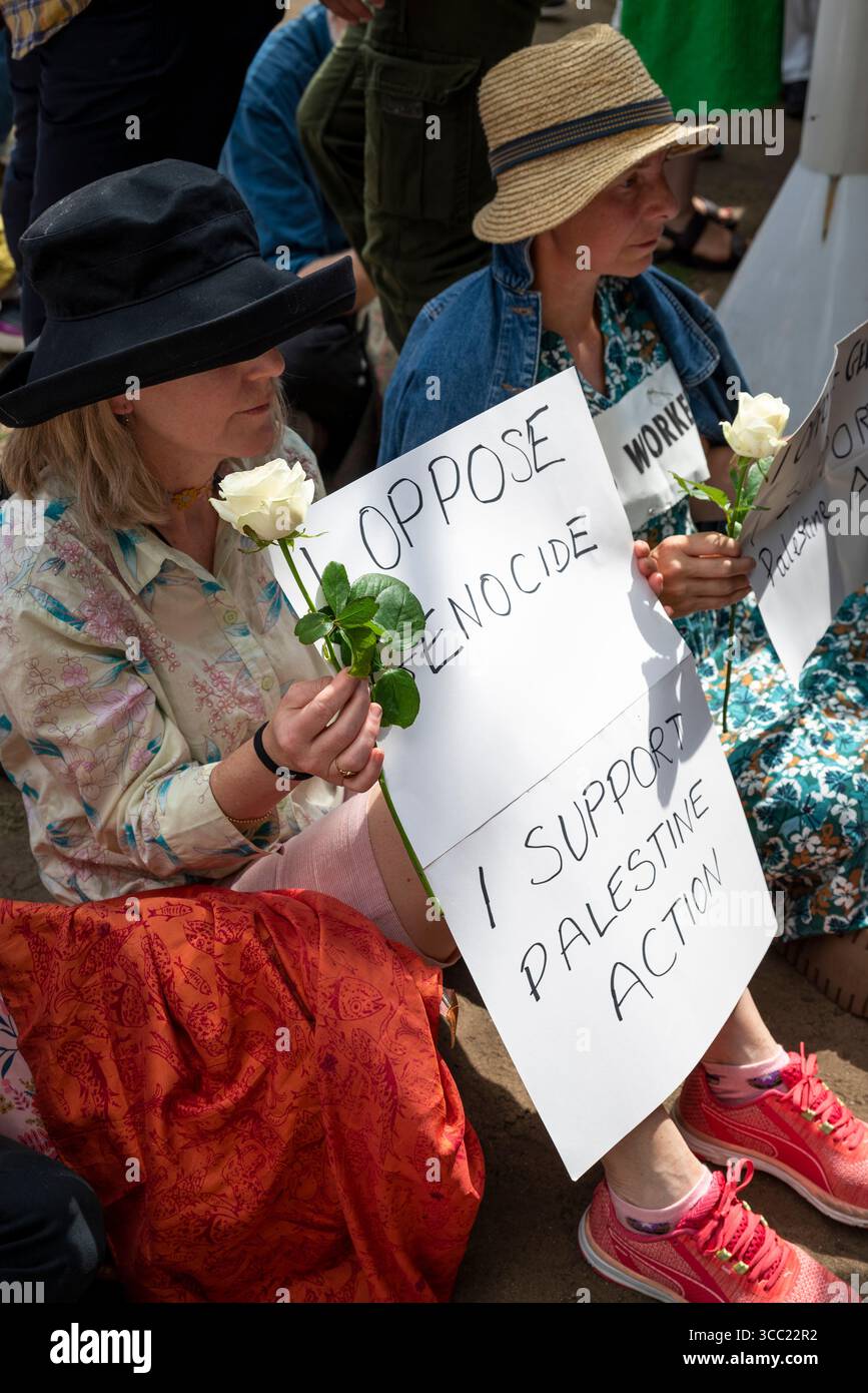 Palestina Action Protestation at Parliament Square, Londra, Inghilterra, Regno Unito, 09/08/2025 Foto Stock