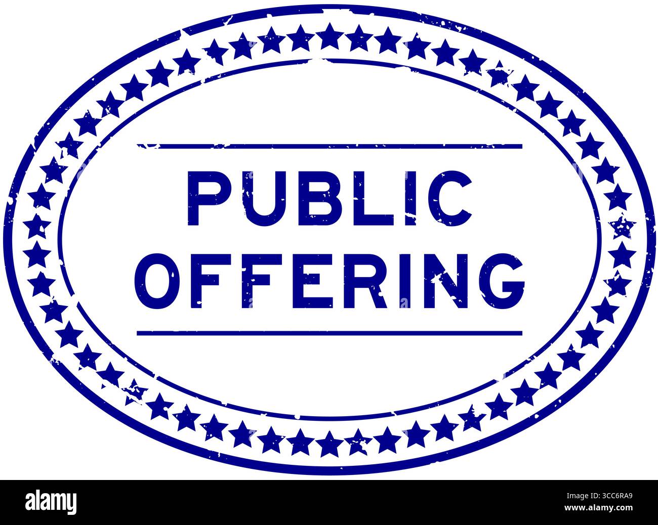 Il pubblico blu grunge offre un timbro ovale su sfondo bianco Illustrazione Vettoriale