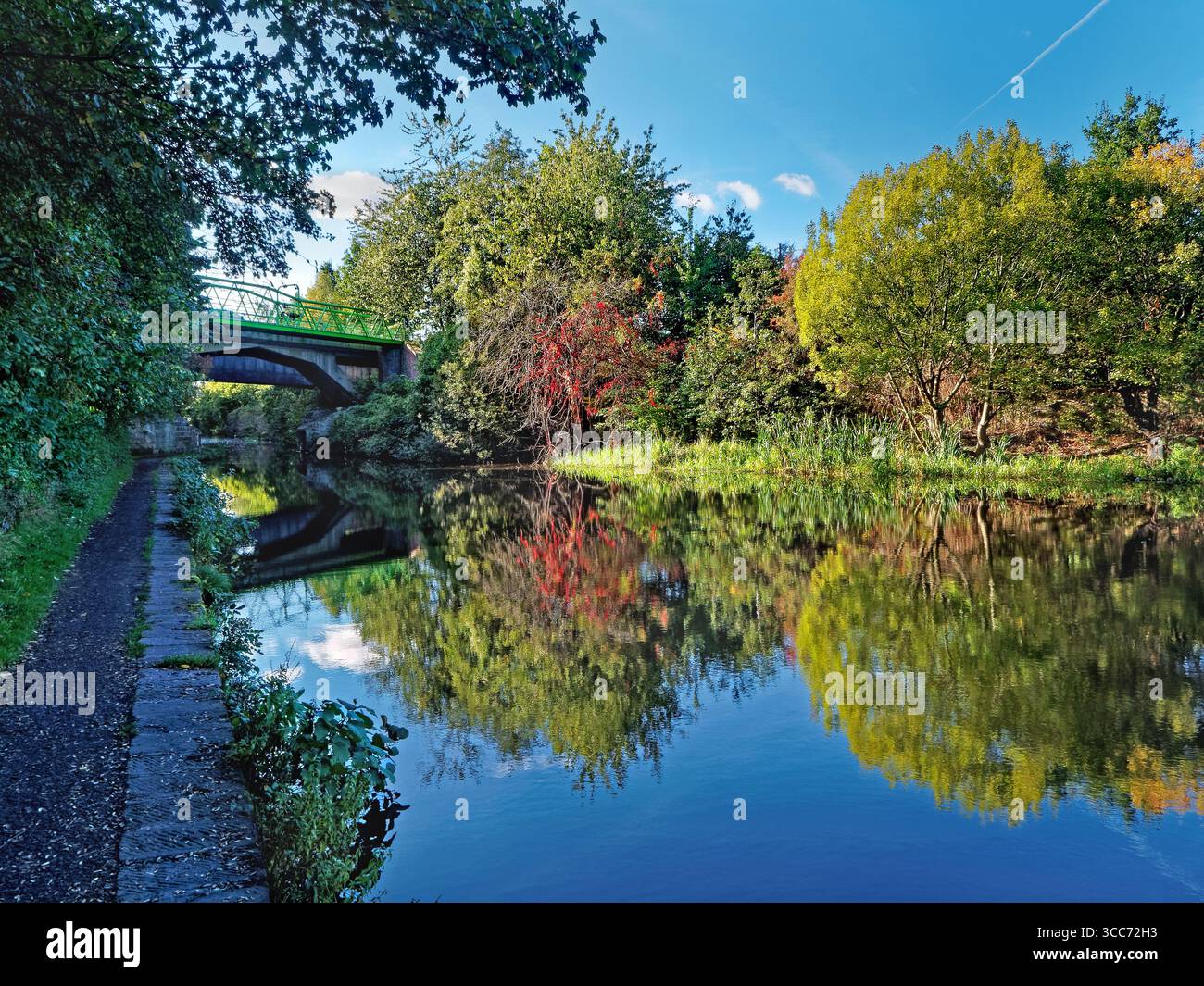 Regno Unito, South Yorkshire, Sheffield, Shirland Lane Bridge sulla Sheffield and South Yorkshire Navigation. Foto Stock