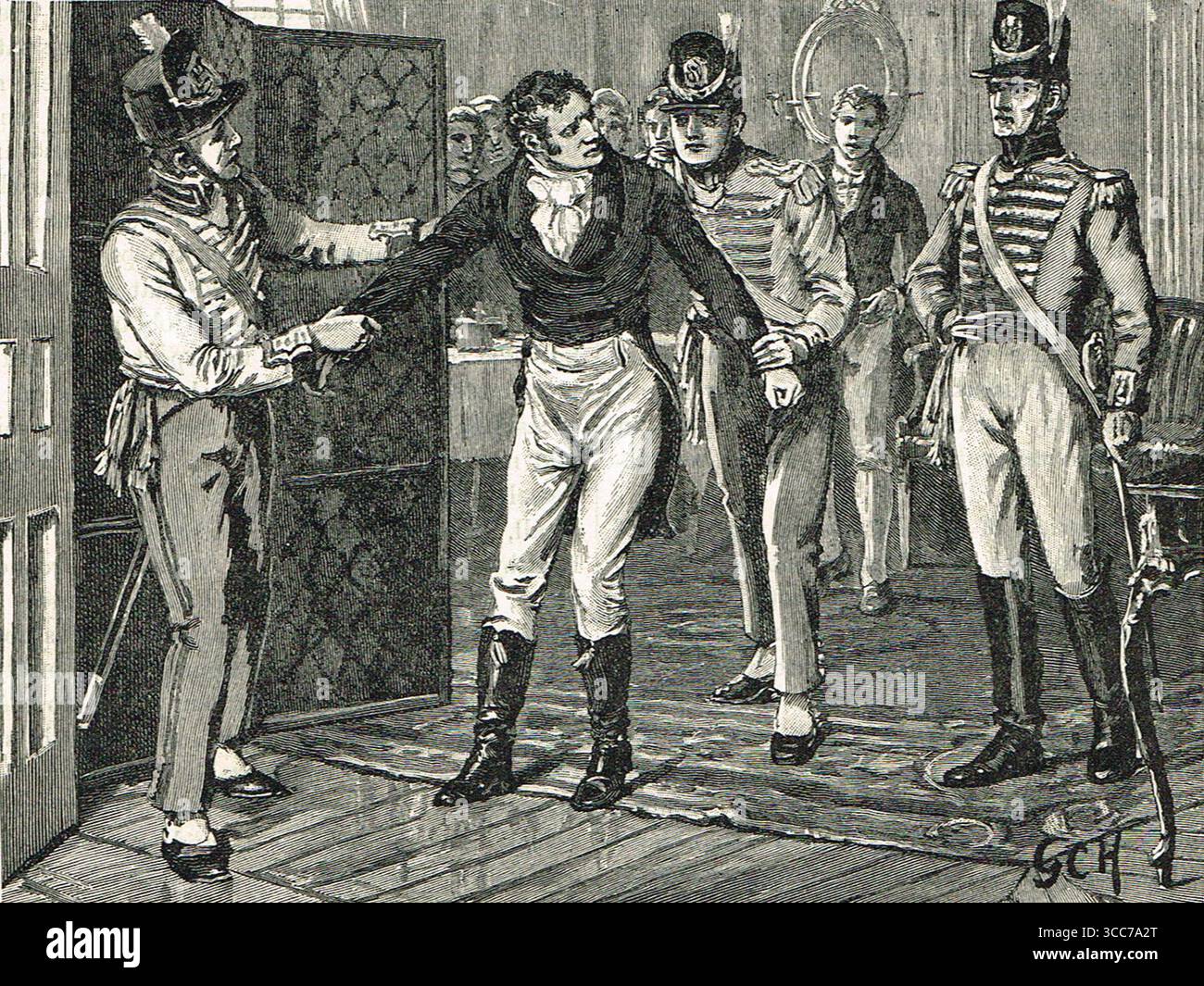 L'arresto di Sir Francis Burdett, 1810 anni Foto Stock