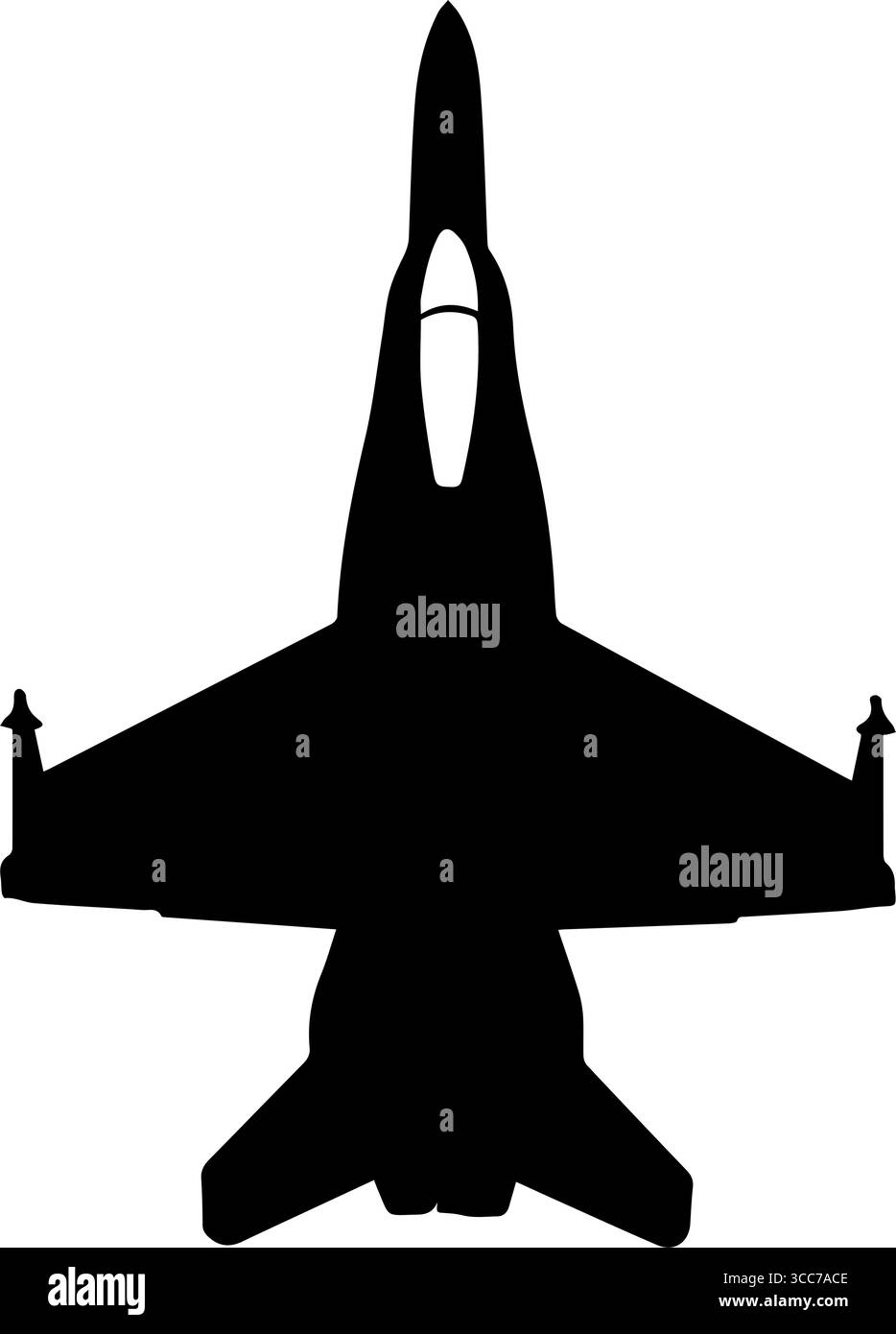 F 18 Hornet Jet Illustrazione Vettoriale