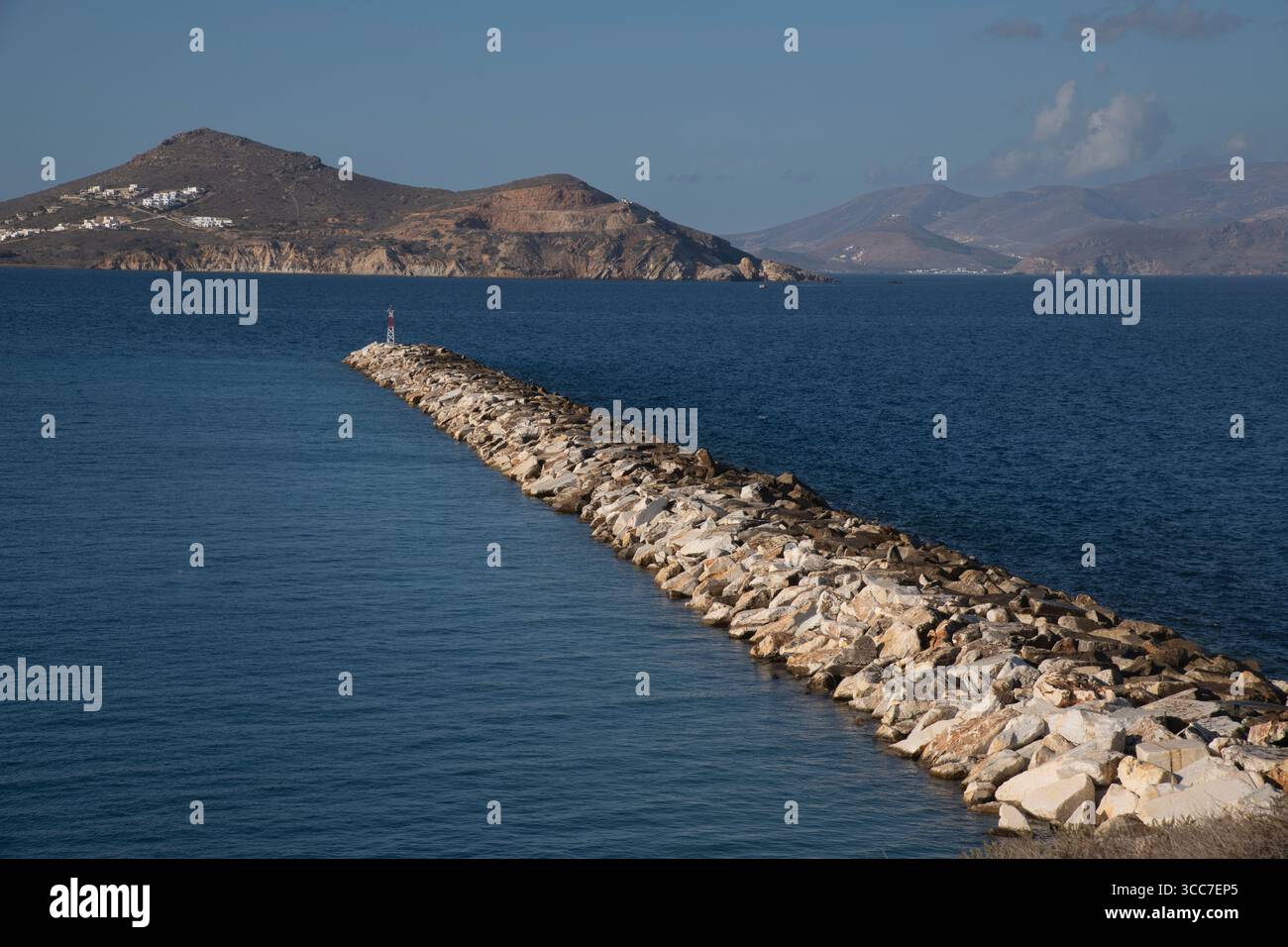 Penisola di Long, città di Naxos (Chora), Naxos, Isole Cicladi, Grecia Foto Stock