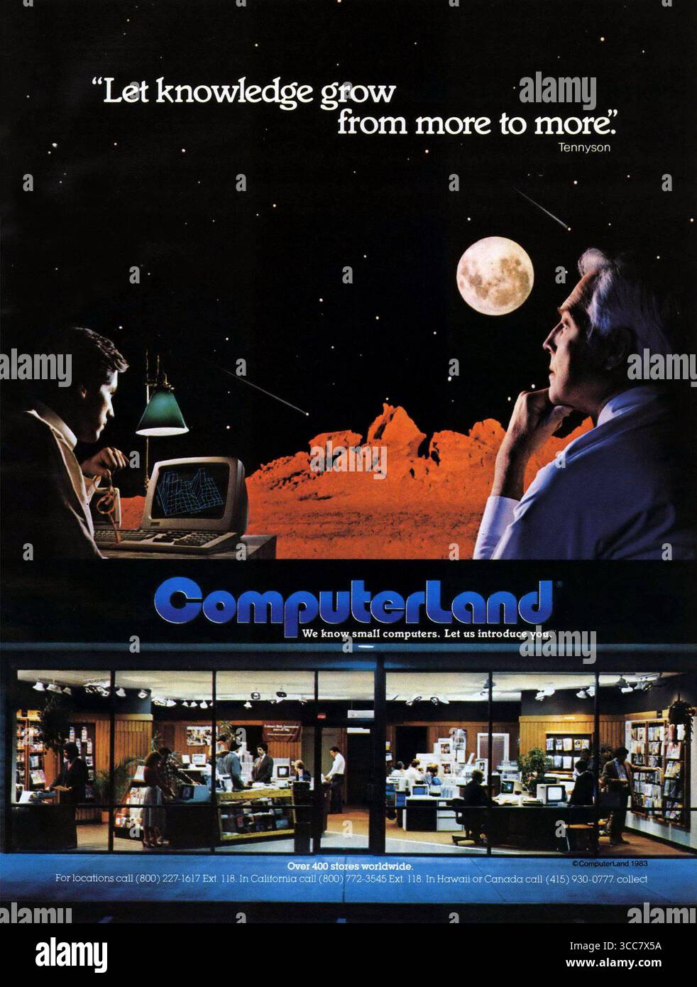 1983 ad Computerland Foto Stock