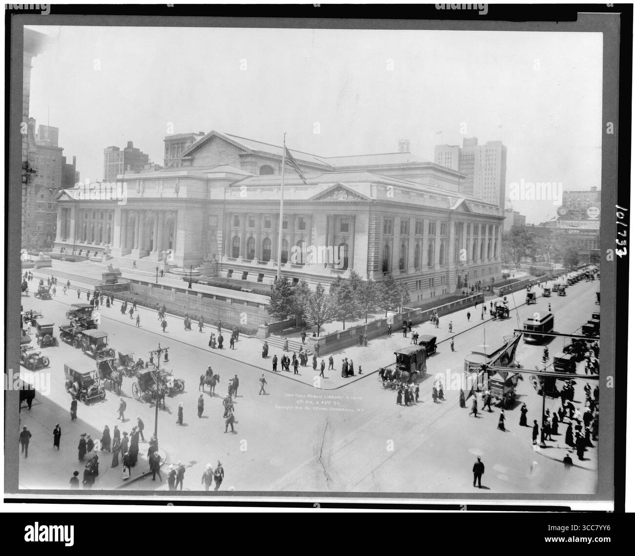 Titolo: New York Public Library Abstract/medium: 1 photographic. stampa. 1914 Foto Stock