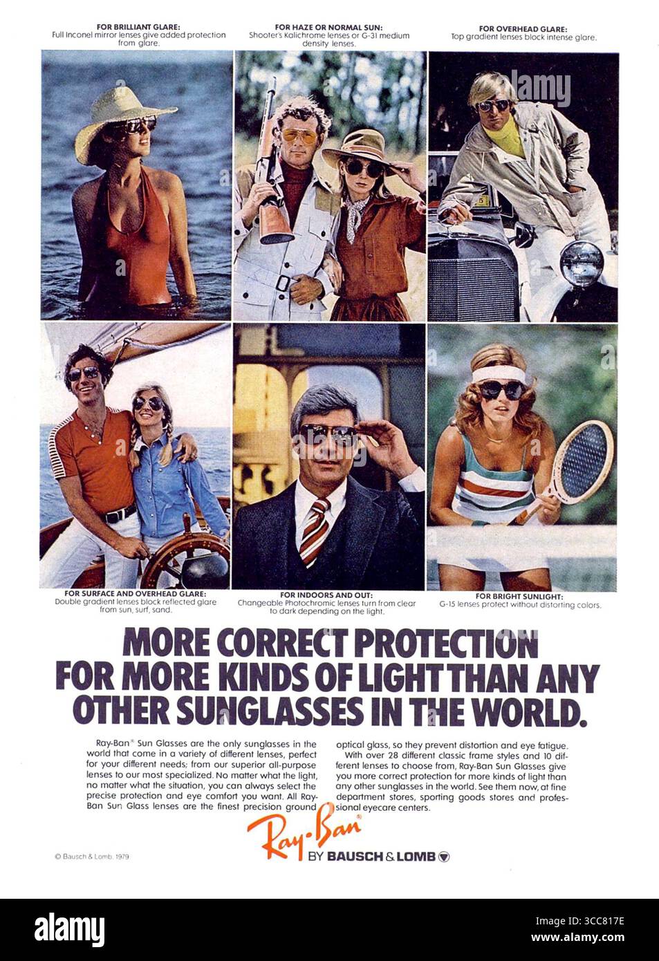 1978 Ray-Ban occhiali da sole Bausch & Lomb Foto Stock