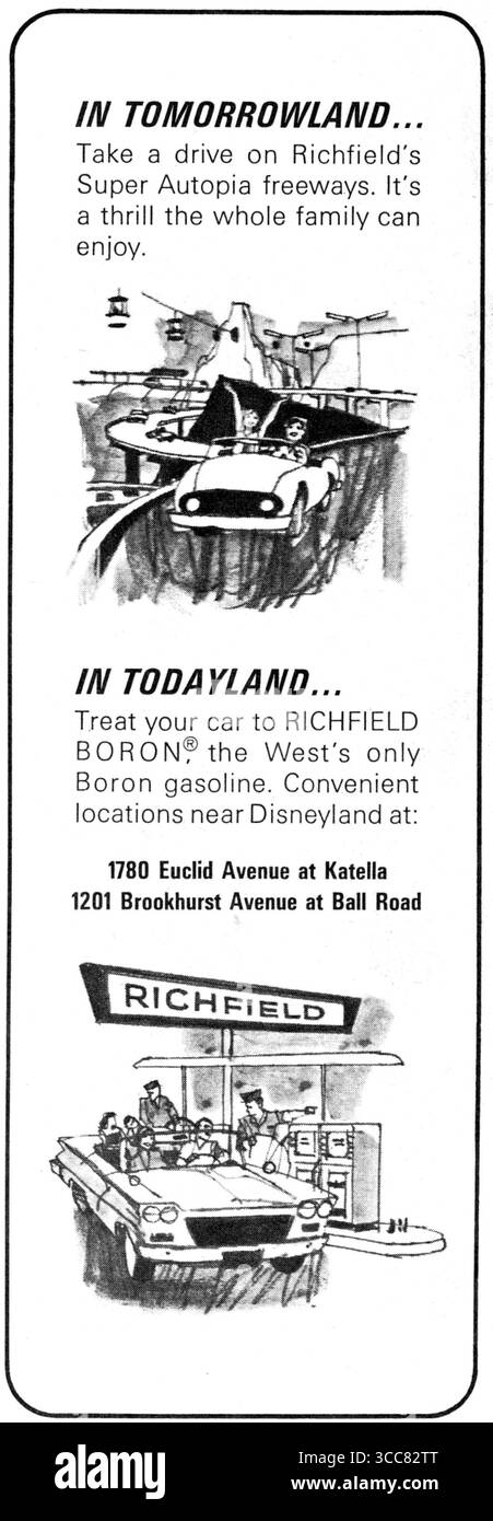 1964 Richfield Boron Gasoline ad Foto Stock