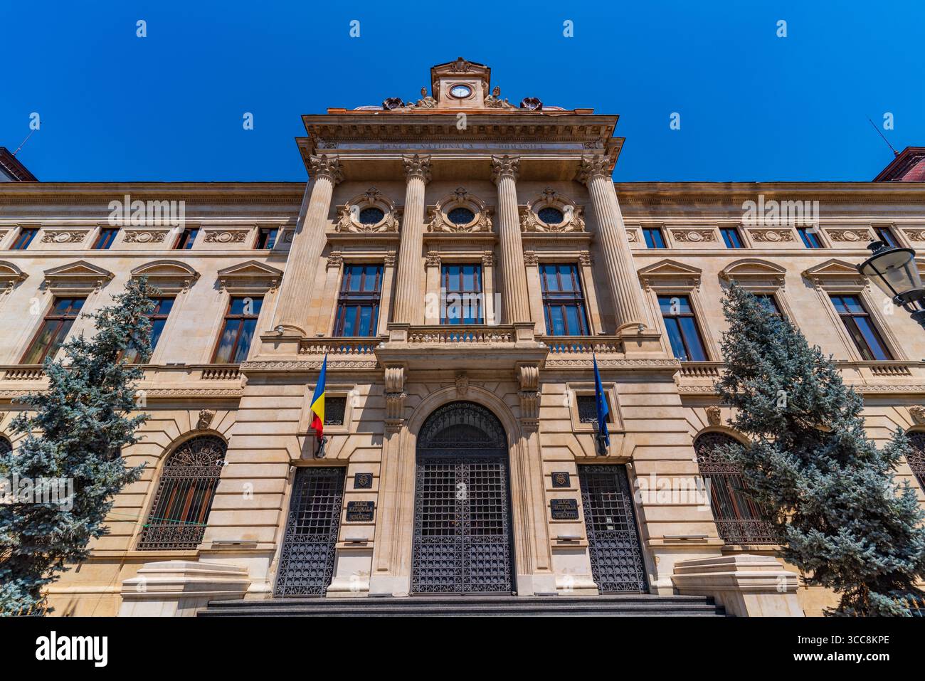 Vecchio edificio della Banca Nazionale di Romania a Bucarest, Romania Foto Stock