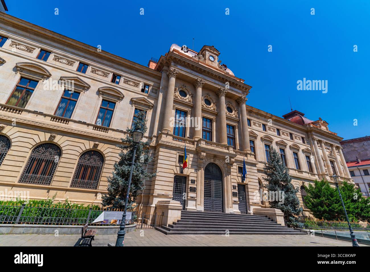 Vecchio edificio della Banca Nazionale di Romania a Bucarest, Romania Foto Stock
