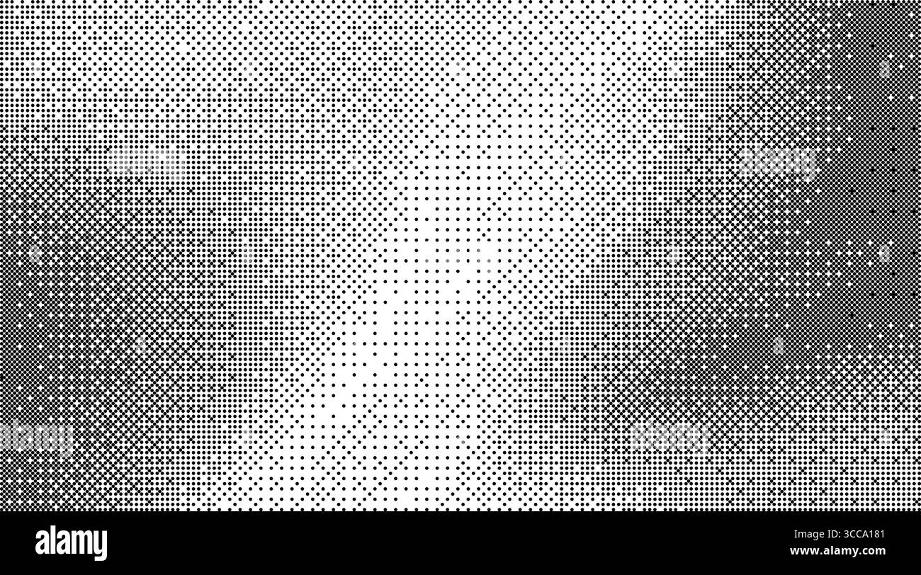 Effetto dithering bitmap pixelato. Texture in bianco e nero per il rumore nel classico stile di gioco per console. Grafica vettoriale Illustrazione Vettoriale