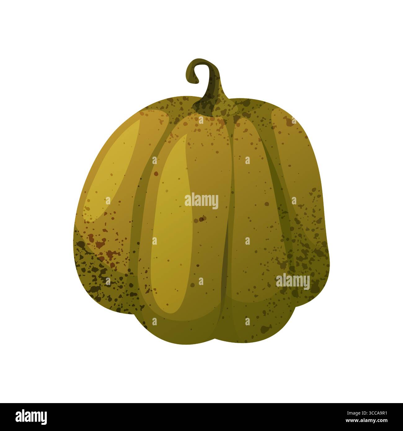 Zucca a base di verdure. Icona vettoriale della pianta commestibile autunnale. Firmi per le festività del Ringraziamento o per le festività di Halloween. Cibo autunnale e pasto sano biologico. Insegna cucina, botanica, agricoltura e raccolto. Illustrazione Vettoriale