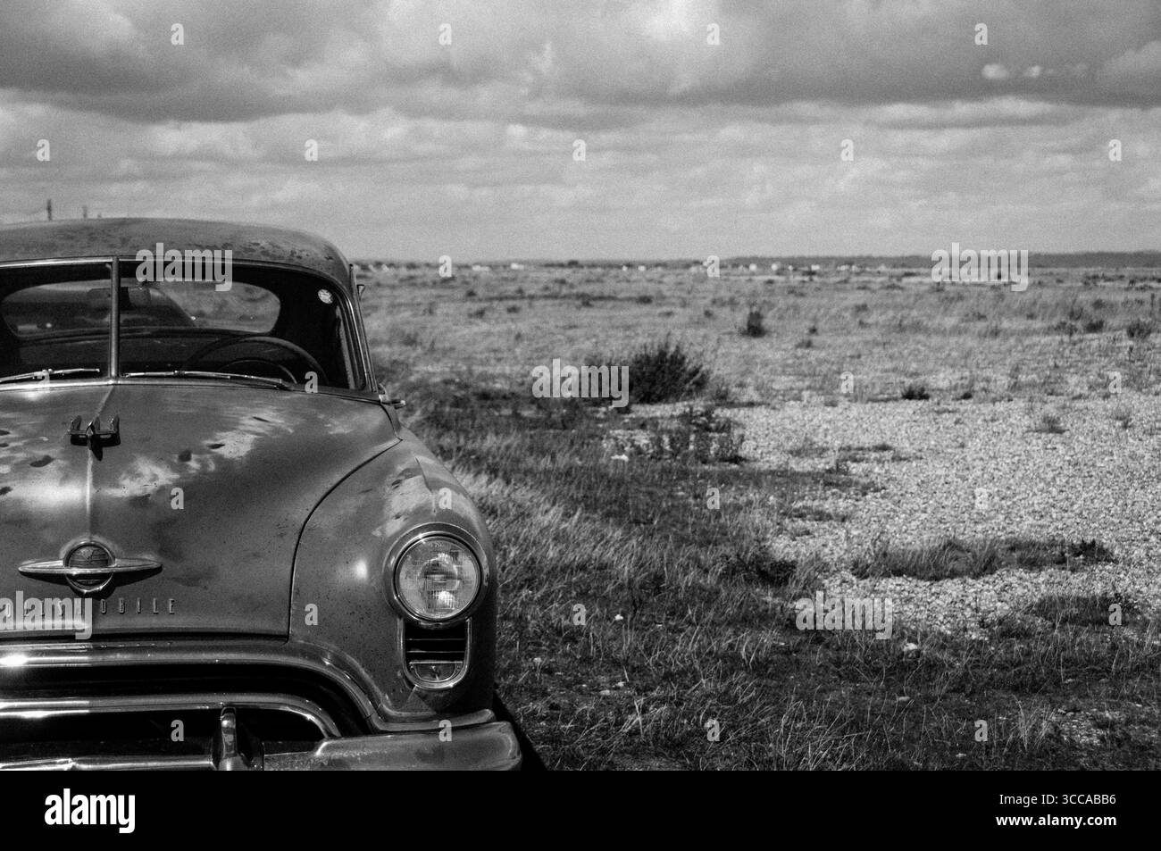 Fotografia in bianco e nero di un'auto Futuramic Oldsmobile 88. Foto Stock
