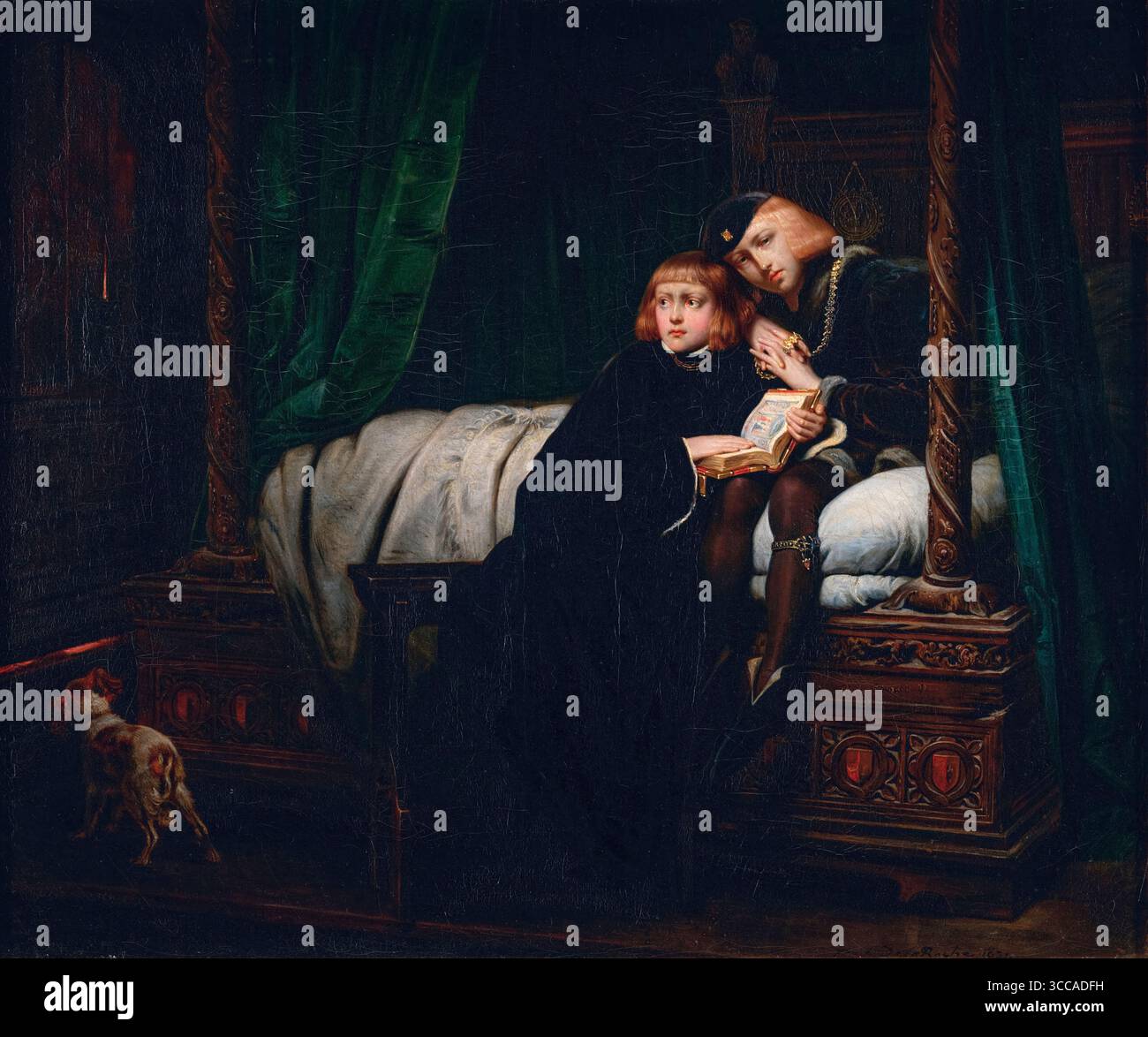 Paul Delaroche, Edoardo V e il Duca di York nella Torre, pittura ad olio su tela, 1831 Foto Stock