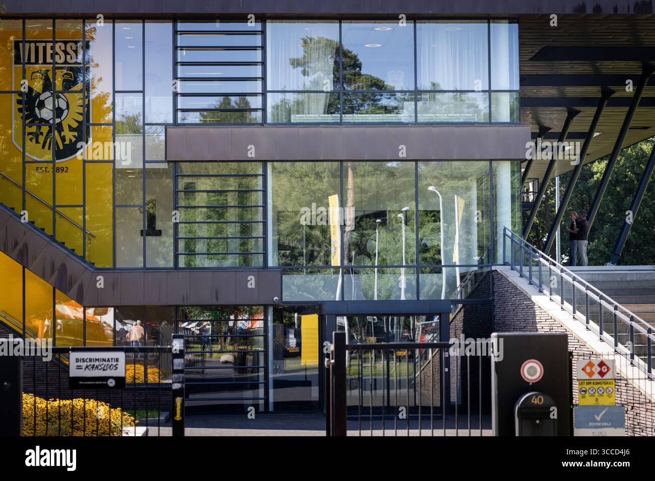 ARNHEM - esterno della struttura di allenamento di Vitesse a Papendal, dove i giocatori di Vitesse si riuniscono. Vitesse non giocherà il calcio professionistico la prossima stagione dopo che il club di Arnhem ha perso un'ingiunzione preliminare contro la KNVB (Royal Dutch Football Association) per riconquistare la sua licenza professionale. ANP VINCENT JANNINK Foto Stock