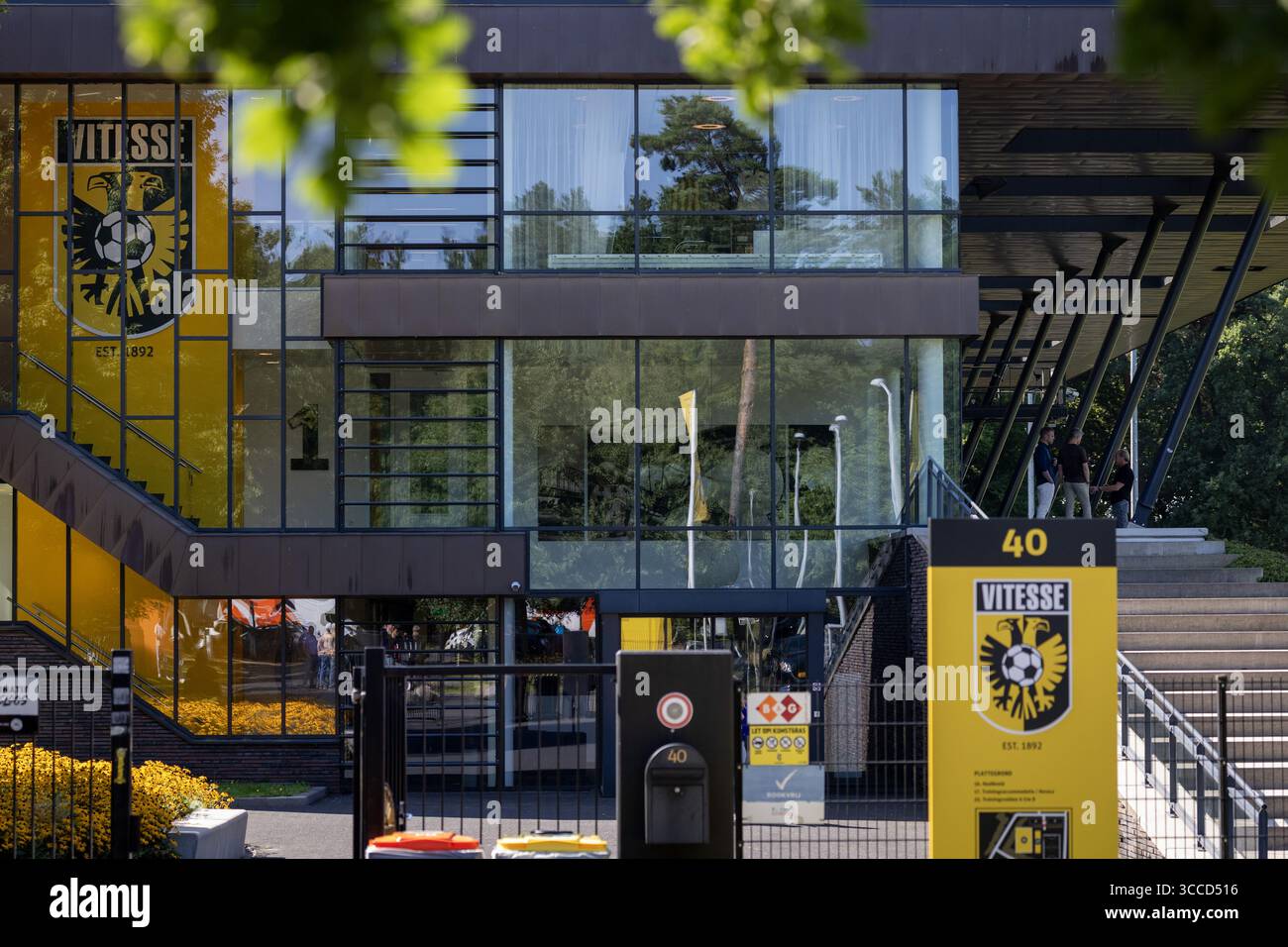 ARNHEM - esterno della struttura di allenamento di Vitesse a Papendal, dove i giocatori di Vitesse si riuniscono. Vitesse non giocherà il calcio professionistico la prossima stagione dopo che il club di Arnhem ha perso un'ingiunzione preliminare contro la KNVB (Royal Dutch Football Association) per riconquistare la sua licenza professionale. ANP VINCENT JANNINK Foto Stock
