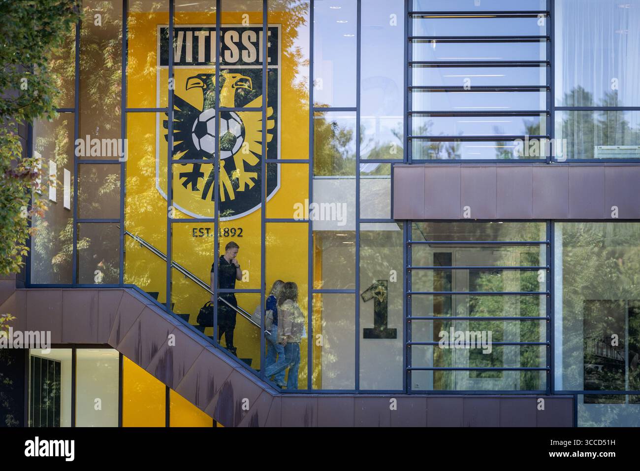 ARNHEM - esterno della struttura di allenamento di Vitesse a Papendal, dove i giocatori di Vitesse si riuniscono. Vitesse non giocherà il calcio professionistico la prossima stagione dopo che il club di Arnhem ha perso un'ingiunzione preliminare contro la KNVB (Royal Dutch Football Association) per riconquistare la sua licenza professionale. ANP VINCENT JANNINK Foto Stock