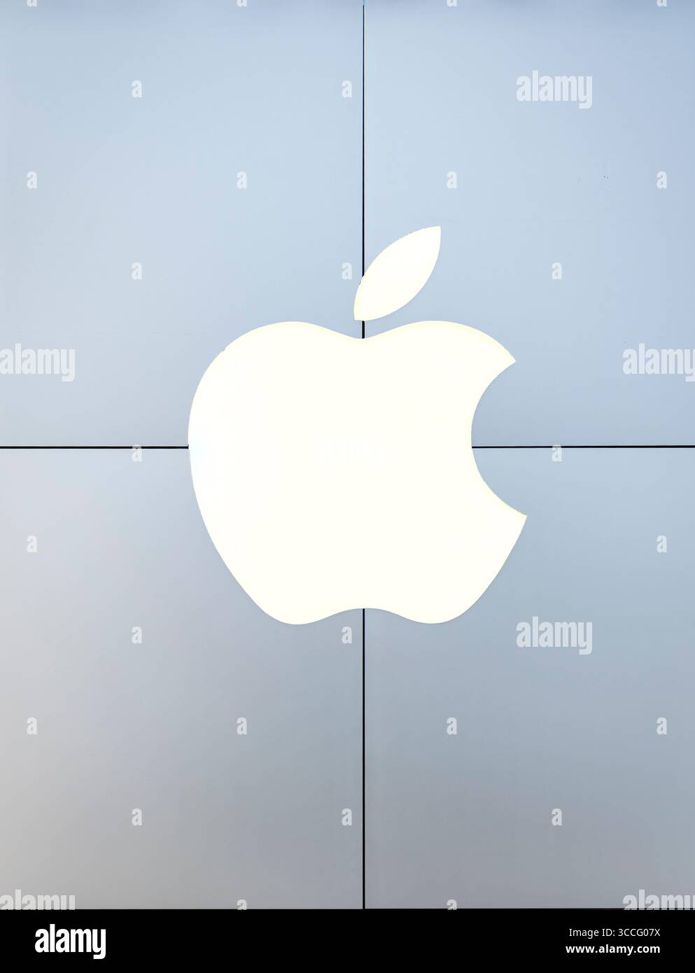 Logo Apple computer Store. Foto Stock Logo Apple computer Store. Foto Stock