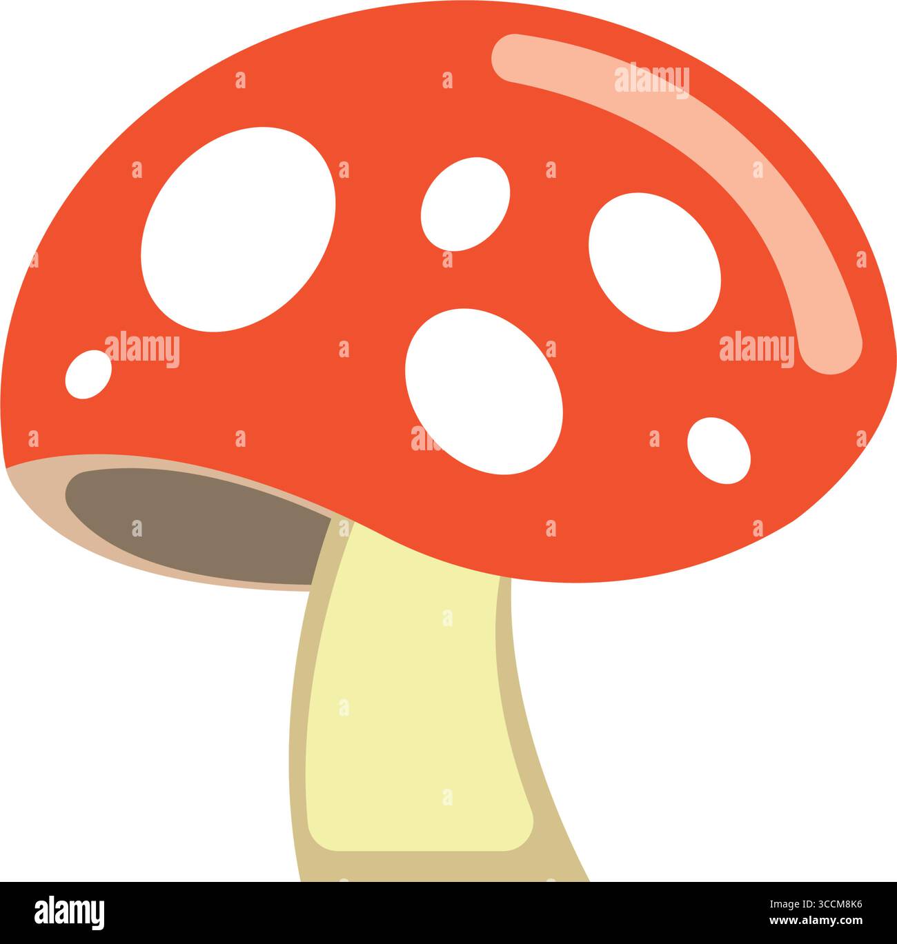 Fungo maculato rosso. Vettore Illustrazione Vettoriale