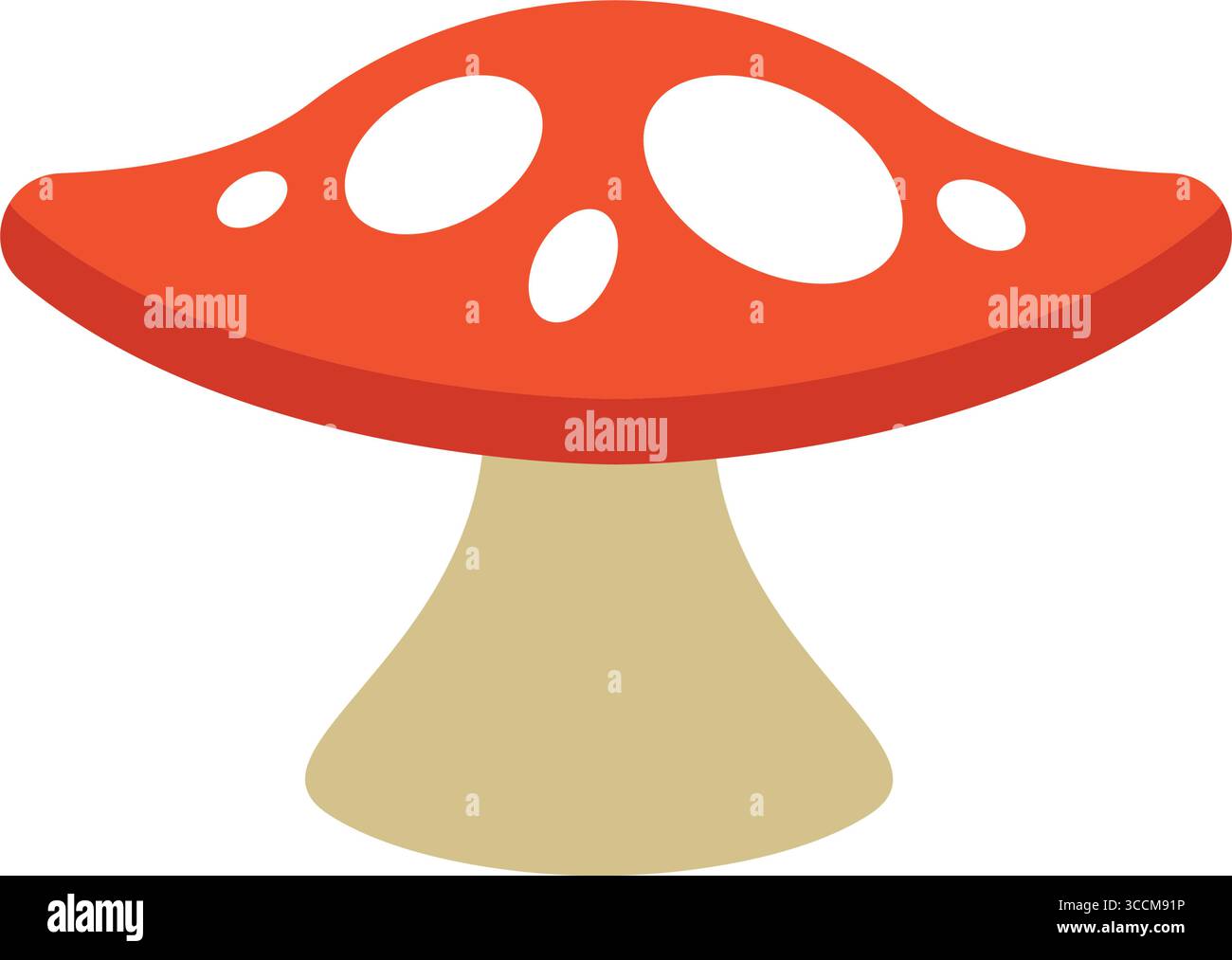 Fungo maculato rosso. Vettore Illustrazione Vettoriale