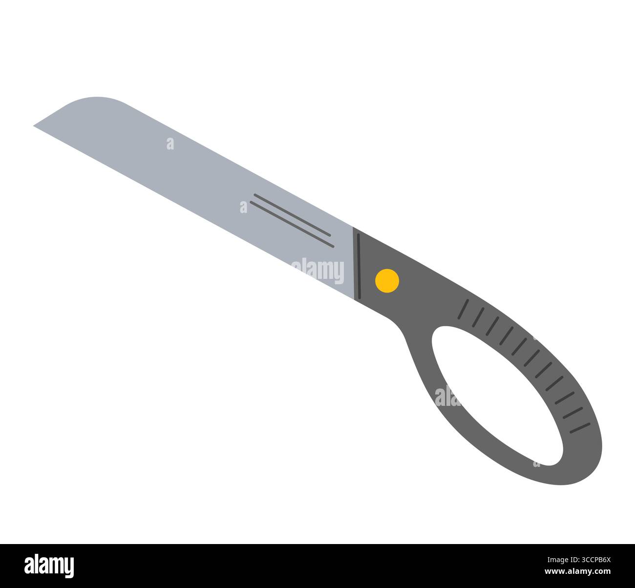 Sega manuale con impugnatura ergonomica progettata per varie attività di taglio e progetti di lavorazione del legno Illustrazione Vettoriale