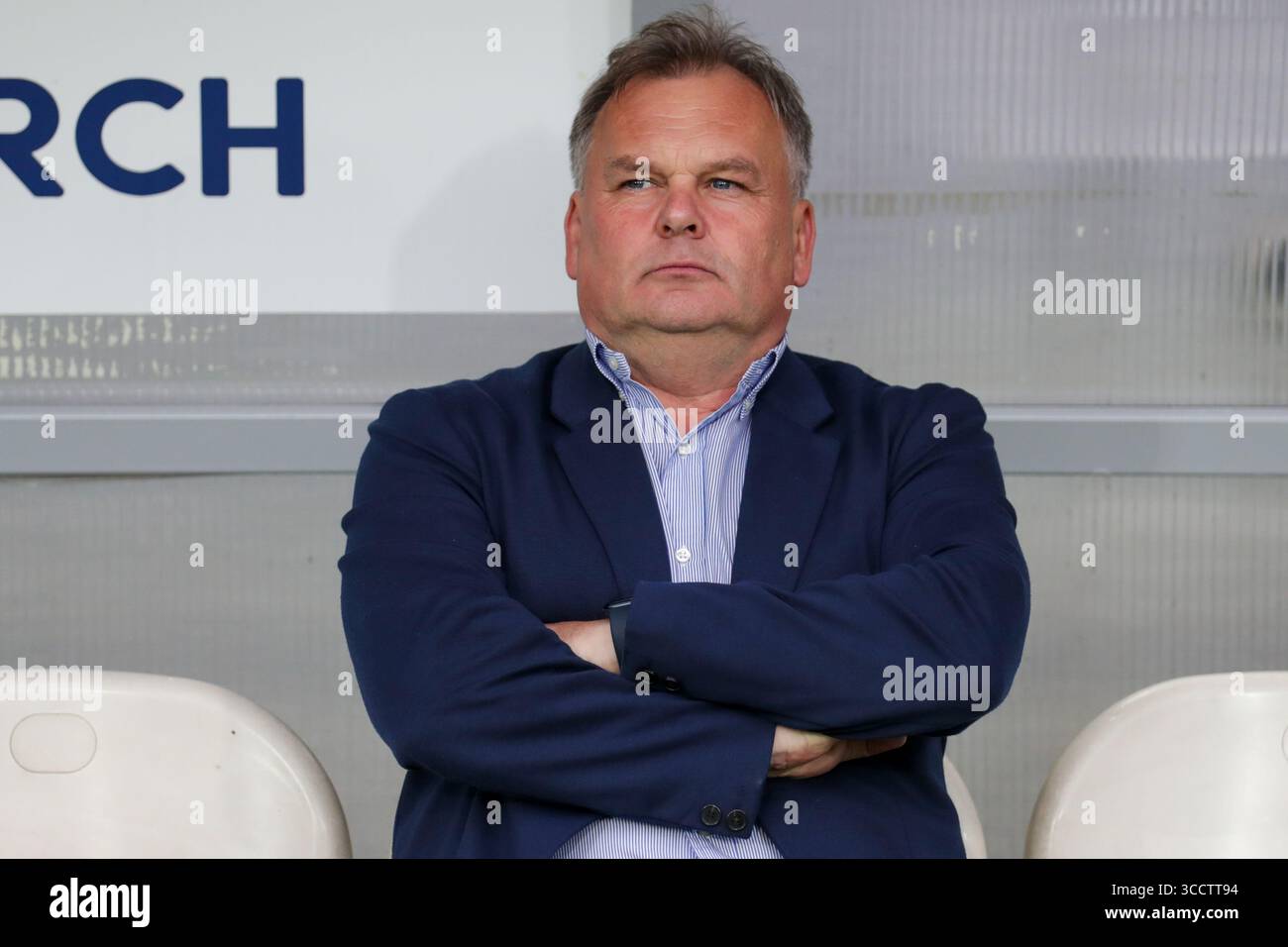 30 settembre 2023, KrakÃ³w, Polonia: Allenatore Tomasz Tulacz del Puszcza Niepolomice visto durante la partita di calcio polacca PKO Ekstraklasa League 2023/2024 tra Puszcza Niepolomice e Ruch Chorzow allo stadio di Cracovia. Punteggio finale; Puszcza Niepolomice 2:2 Ruch Chorzow. (Immagine di credito: © Grzegorz Wajda/SOPA Images via ZUMA Press Wire) Foto Stock