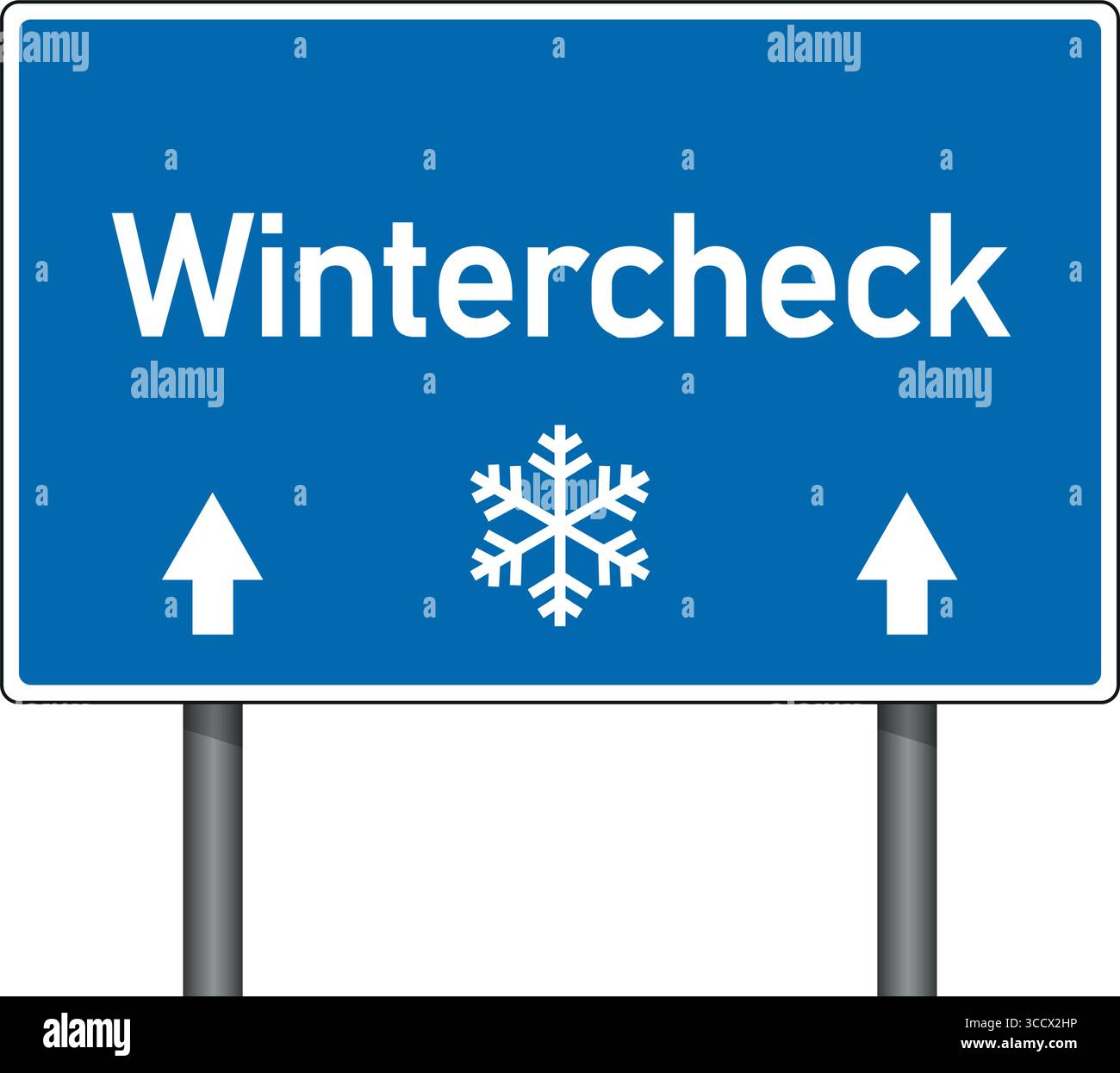 illustrazione vettoriale isolata della segnaletica stradale invernale Illustrazione Vettoriale