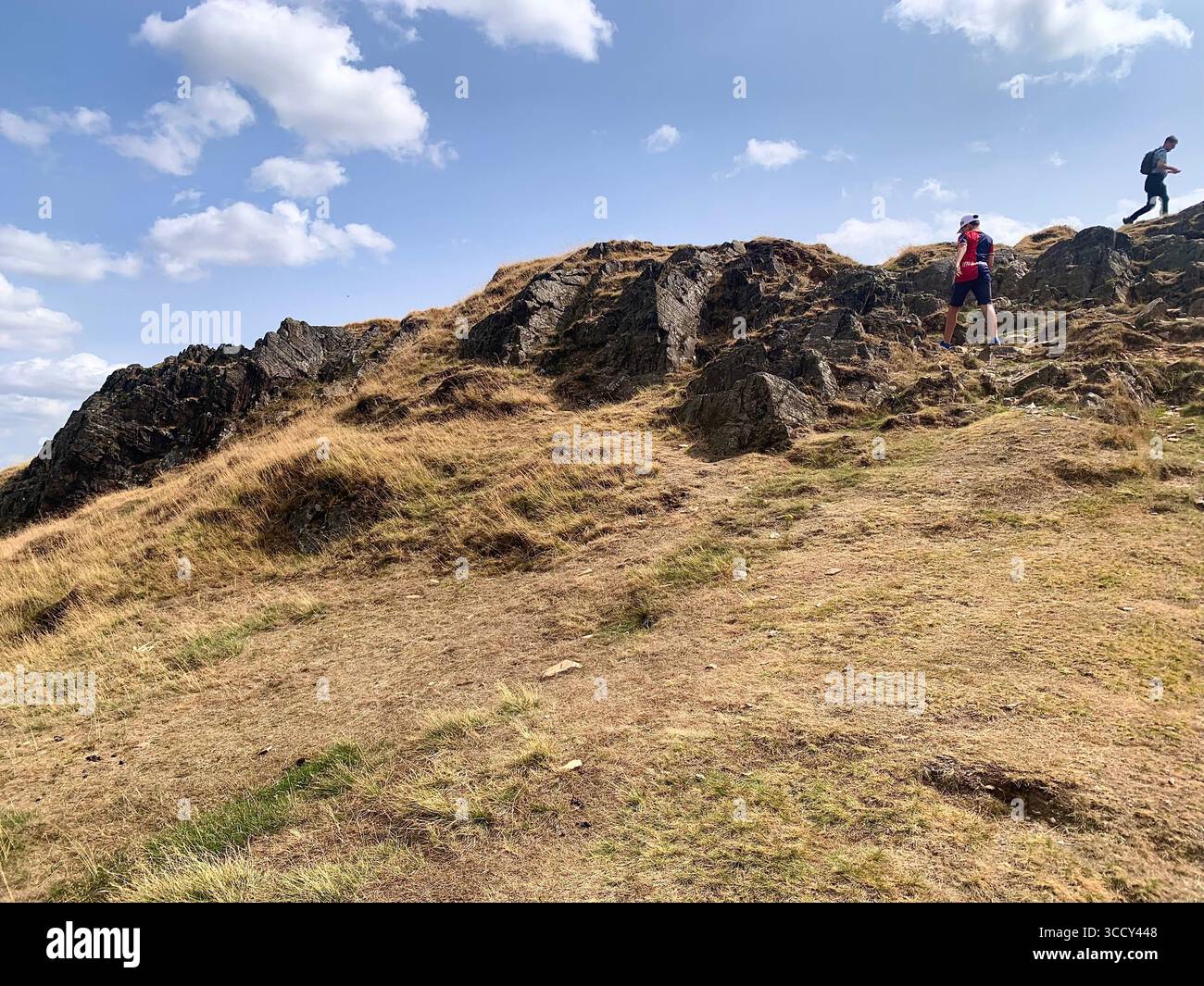 Bradgate Park Newtown Linford Leicester Inghilterra colline, storia della fauna selvatica Regno Unito Leicestershire boschi paesaggio boschivo rocce rocciose paesaggi suggestivi - Immagine stock catturata con smartphone