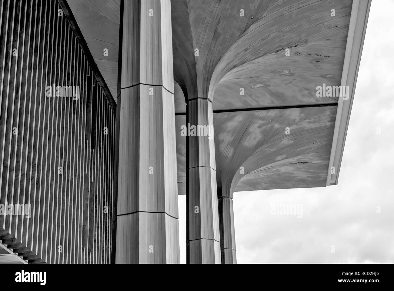 Waikiki, Hawaii - 29 marzo 2022: Dettagli architettonici del palazzo reale e del municipio di Honolulu Foto Stock