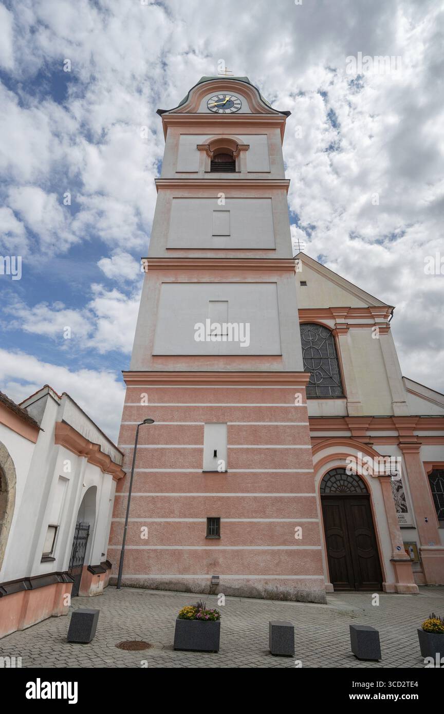 Chiesa abbaziale dell'assunzione della Vergine Maria, creata dai fratelli Asam tra il 1717 e il 1723, Rohr, bassa Baviera, Germania Foto Stock