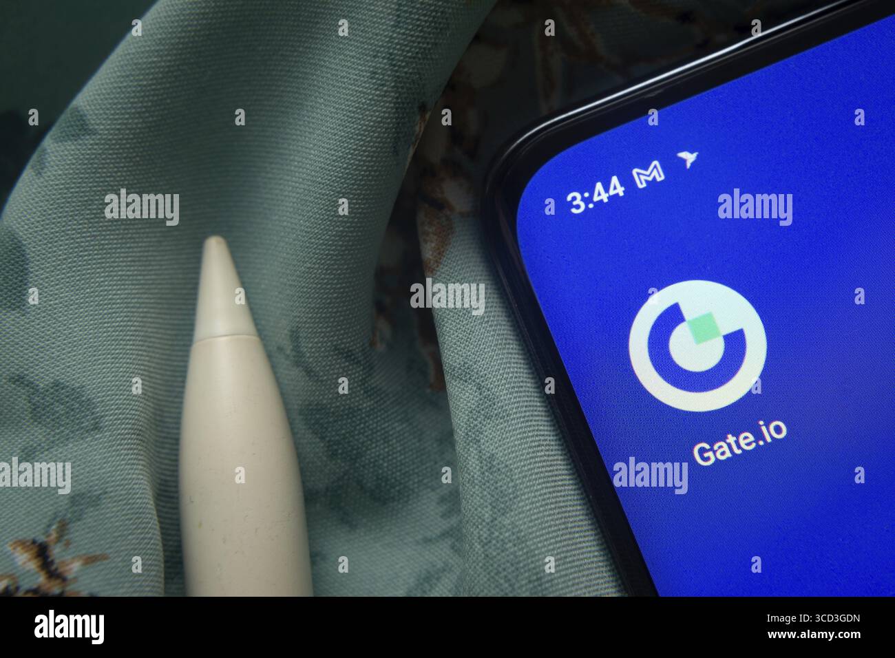 Dacca, Bangladesh - 7 maggio 2025: L'icona dell'app Gate.io viene visualizzata sullo smartphone Foto Stock