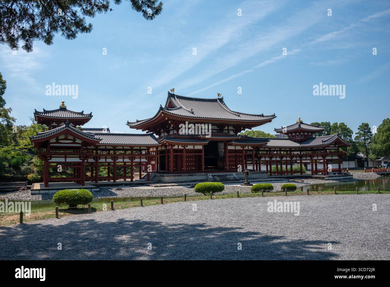 Esterno del Tempio di Byodo-in, Uji, Giappone Foto Stock