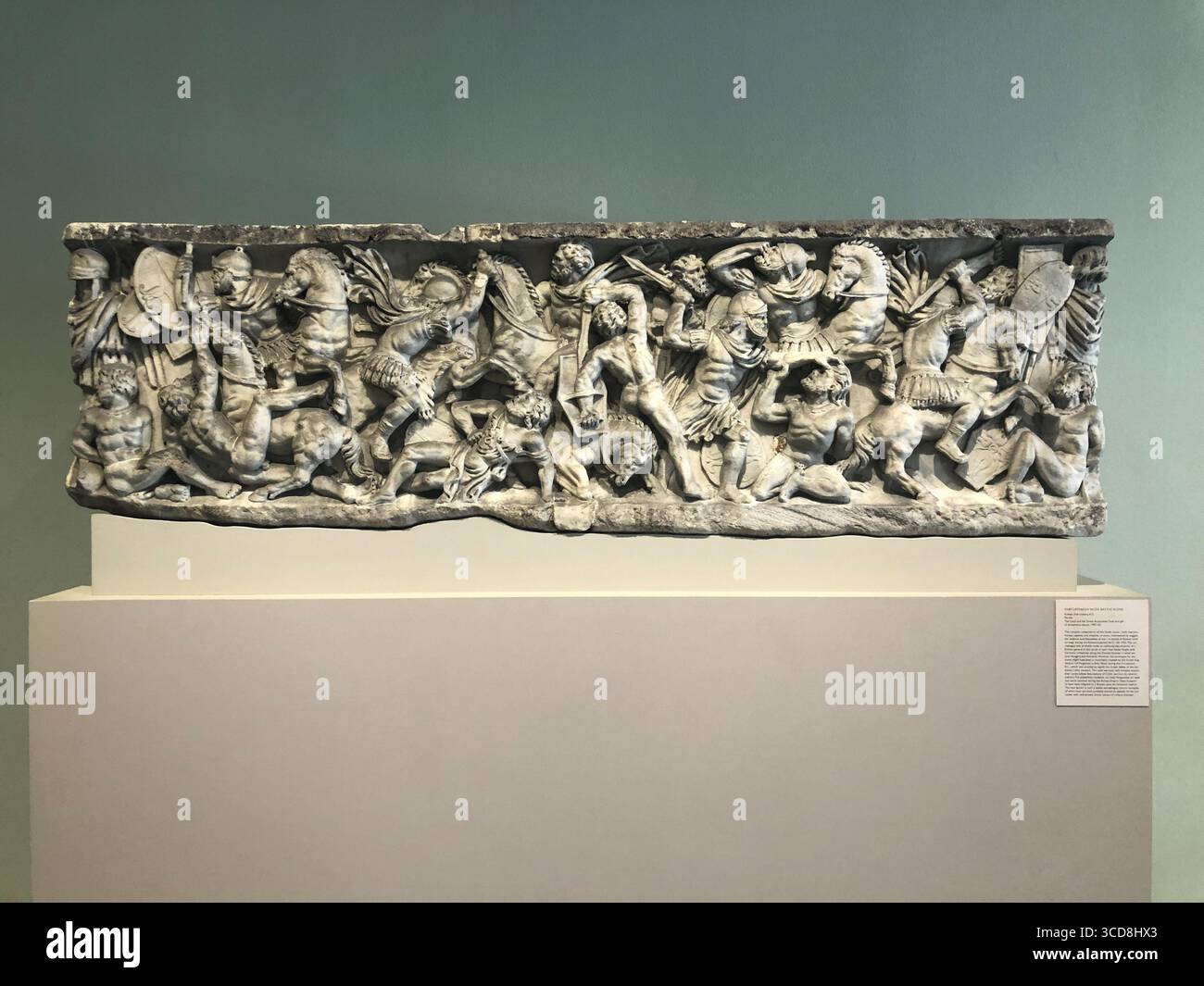 Arte romana antica: Sarcofago in marmo classico Foto Stock