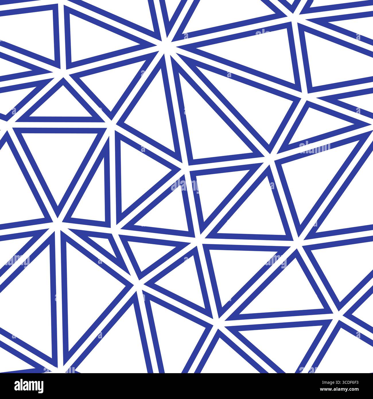 Background scientifico vettoriale. Grande triangolo. Stile a tinta unita. Sagome geometriche delineate. Composizione ripetibile. Ombre indaco. Illustrazione Vettoriale