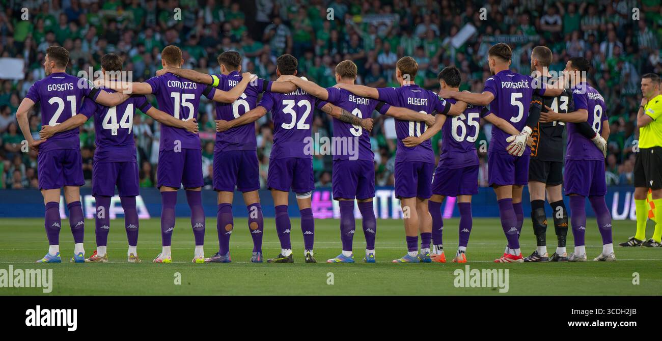 Formazione ACFiorentina - UEFA Conference League Foto Stock