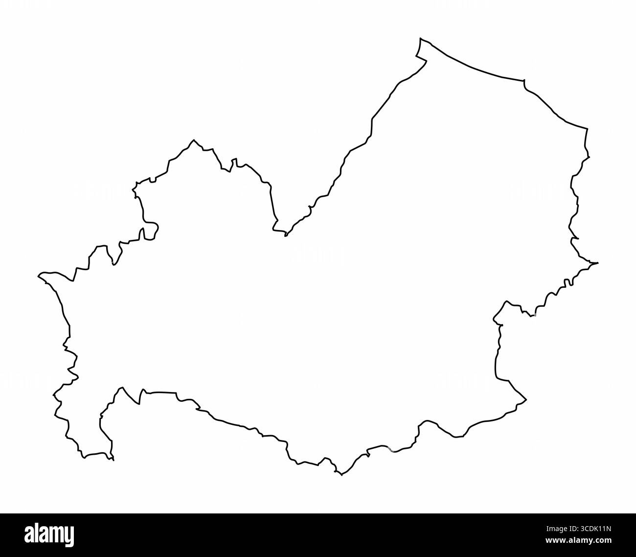 Mappa di profilo del Molise isolata su sfondo bianco, Italia Illustrazione Vettoriale