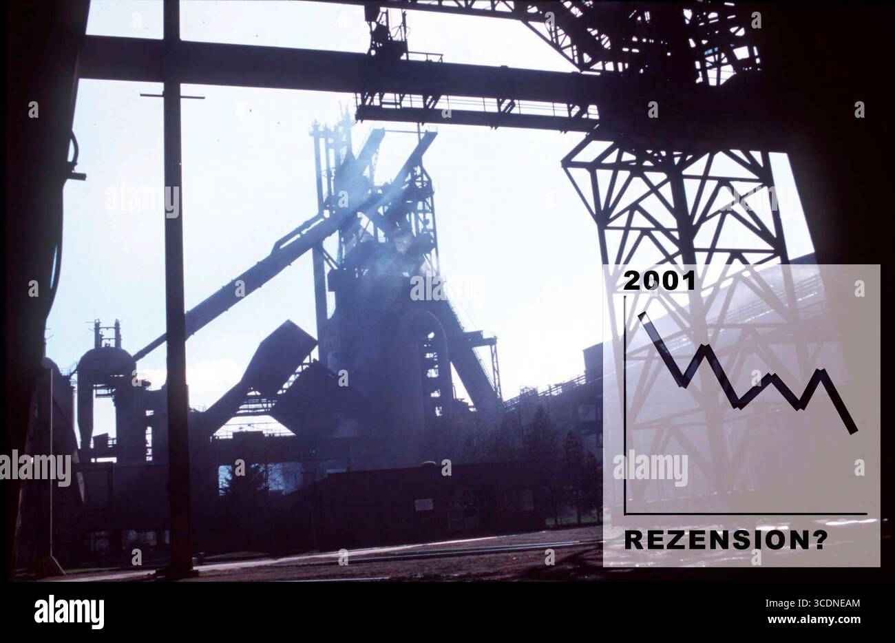 recessione e recessione economica del settore, indicatore di ricchezza e prosperità recessione economica e recessione del settore Foto Stock