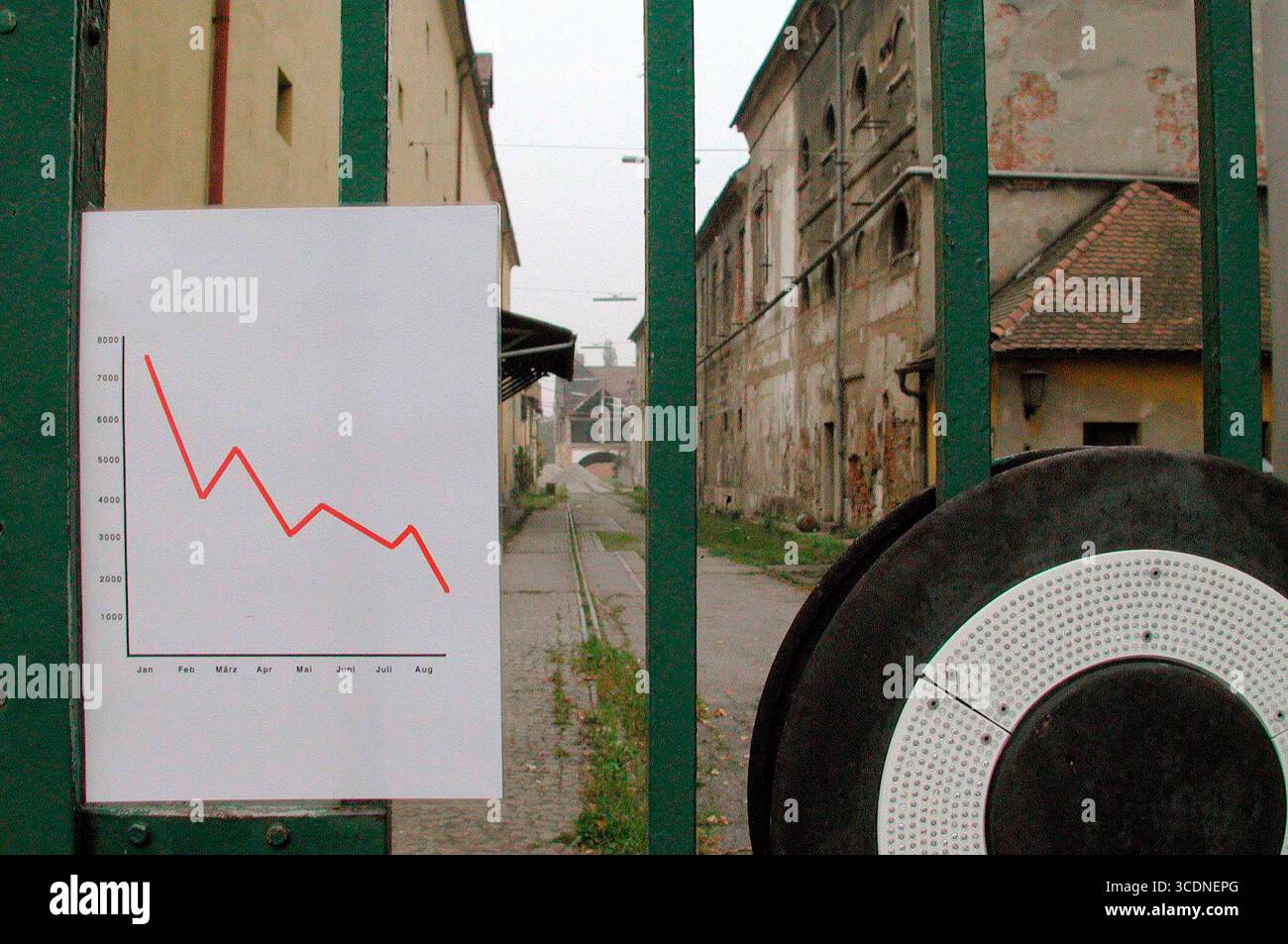 recessione e recessione economica del settore, indicatore di ricchezza e prosperità recessione economica e recessione del settore Foto Stock