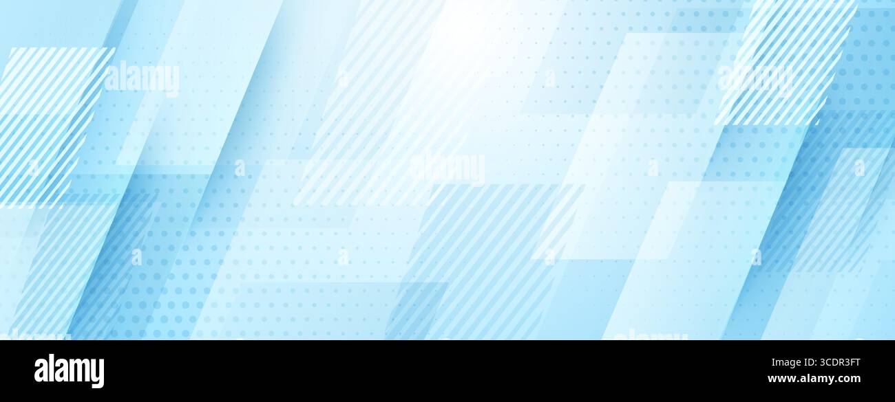 Uno sfondo astratto di colore blu chiaro con strisce diagonali e punti a strati, che creano un senso di profondità e interesse visivo, perfetto per un relax Illustrazione Vettoriale