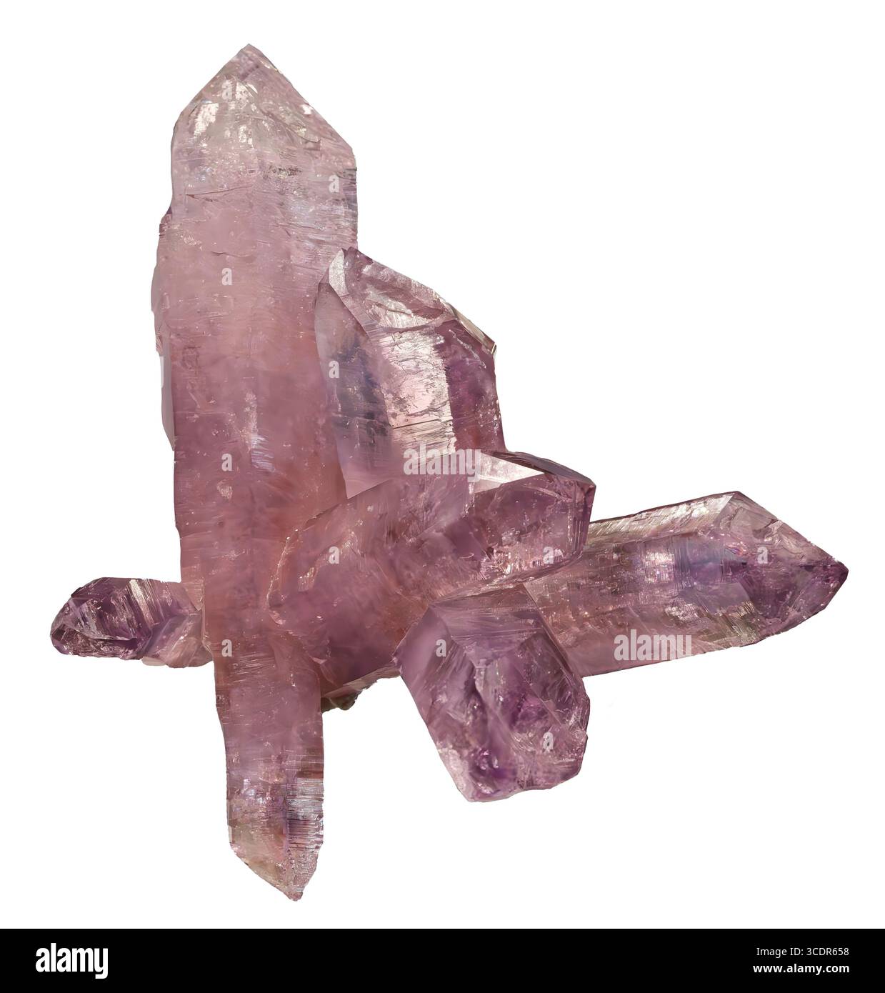 Quarzo, ametista di varietà (SiO₂), Piedra Parada, zona Las Vigas, Veracruz, Messico Foto Stock