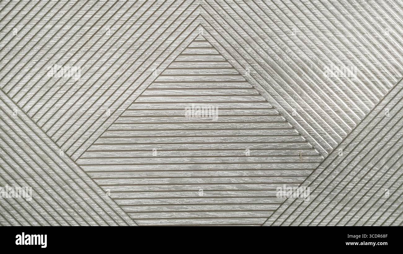 Struttura geometrica in mattonelle di cemento con motivo a linee diagonali, adatta per architettura, interior design, costruzione e sfondi decorativi Foto Stock