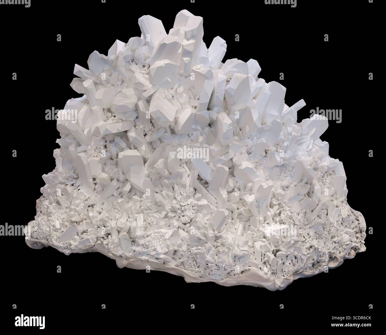 Tincalconite pseudomorfo dopo borax (Na₂B₄O₇·5HorgoO dopo Na₂B₄O₇·10HorgoO), Boron, Kern County, California, USA Foto Stock