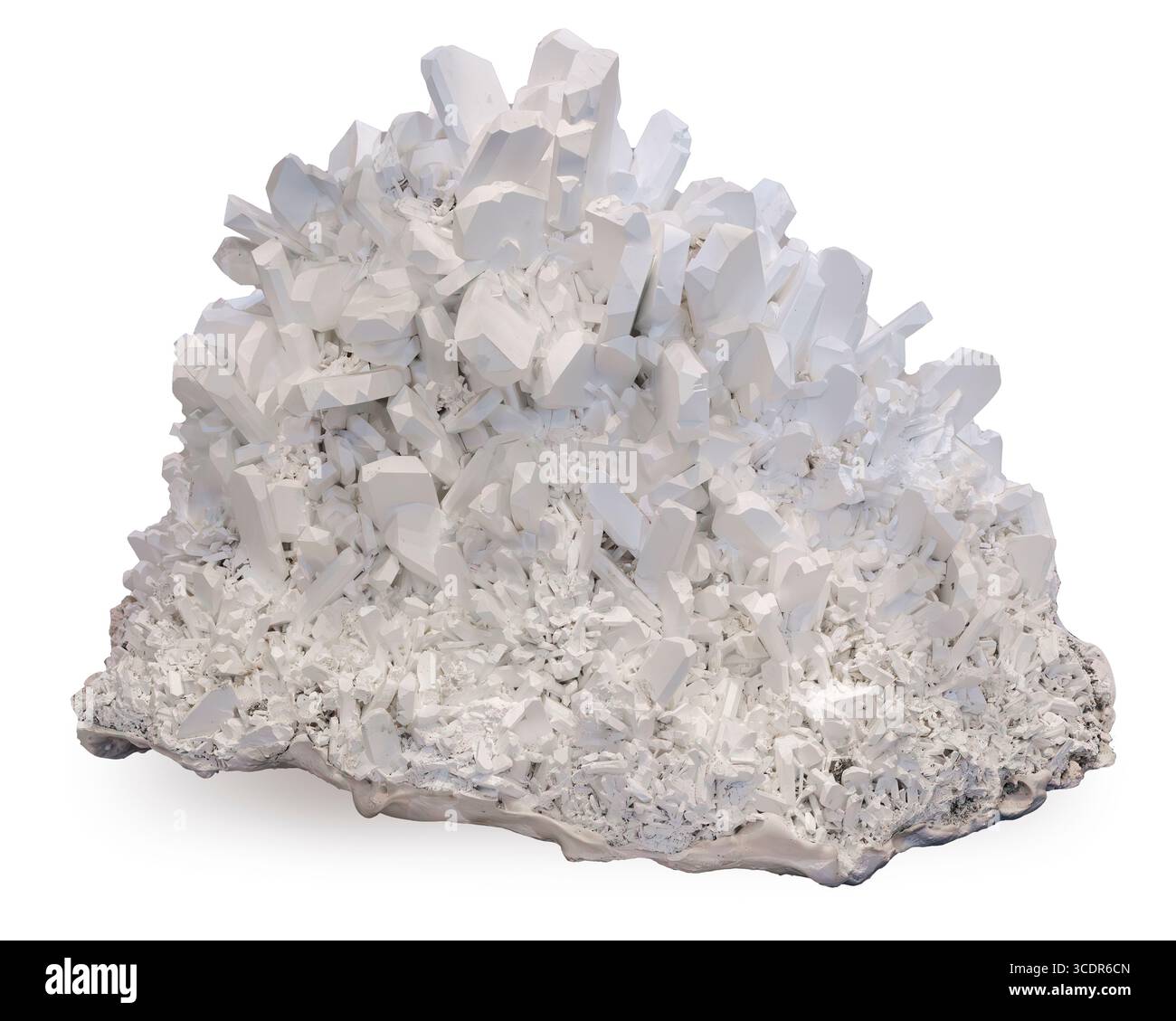 Tincalconite pseudomorfo dopo borax (Na₂B₄O₇·5HorgoO dopo Na₂B₄O₇·10HorgoO), Boron, Kern County, California, USA Foto Stock