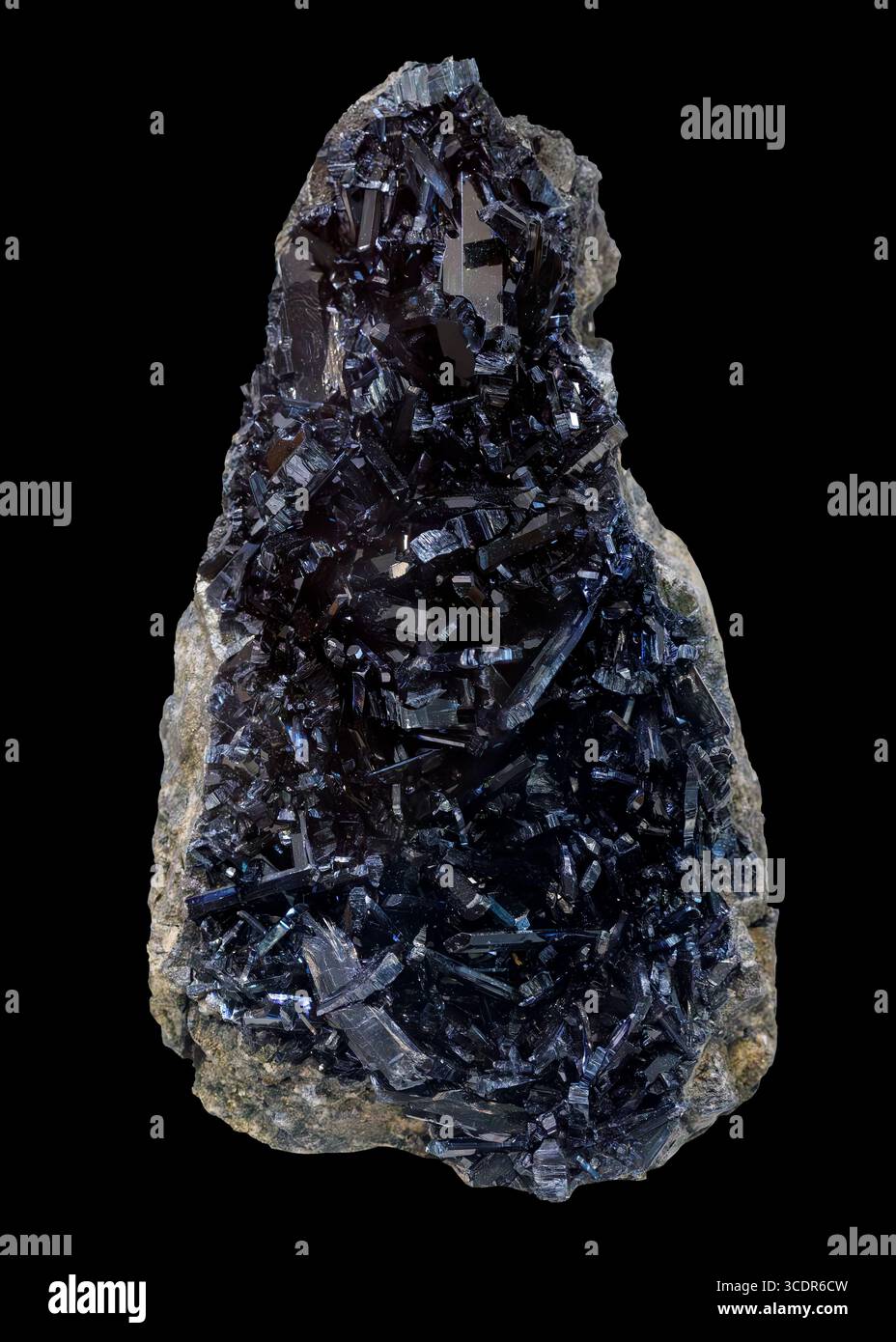 Vivianite, oscurata per ossidazione (Fe²⁺₃(PO₄)₂·8HDTCO), Blackbird Mine, Lemhi County, Idaho, USA Foto Stock